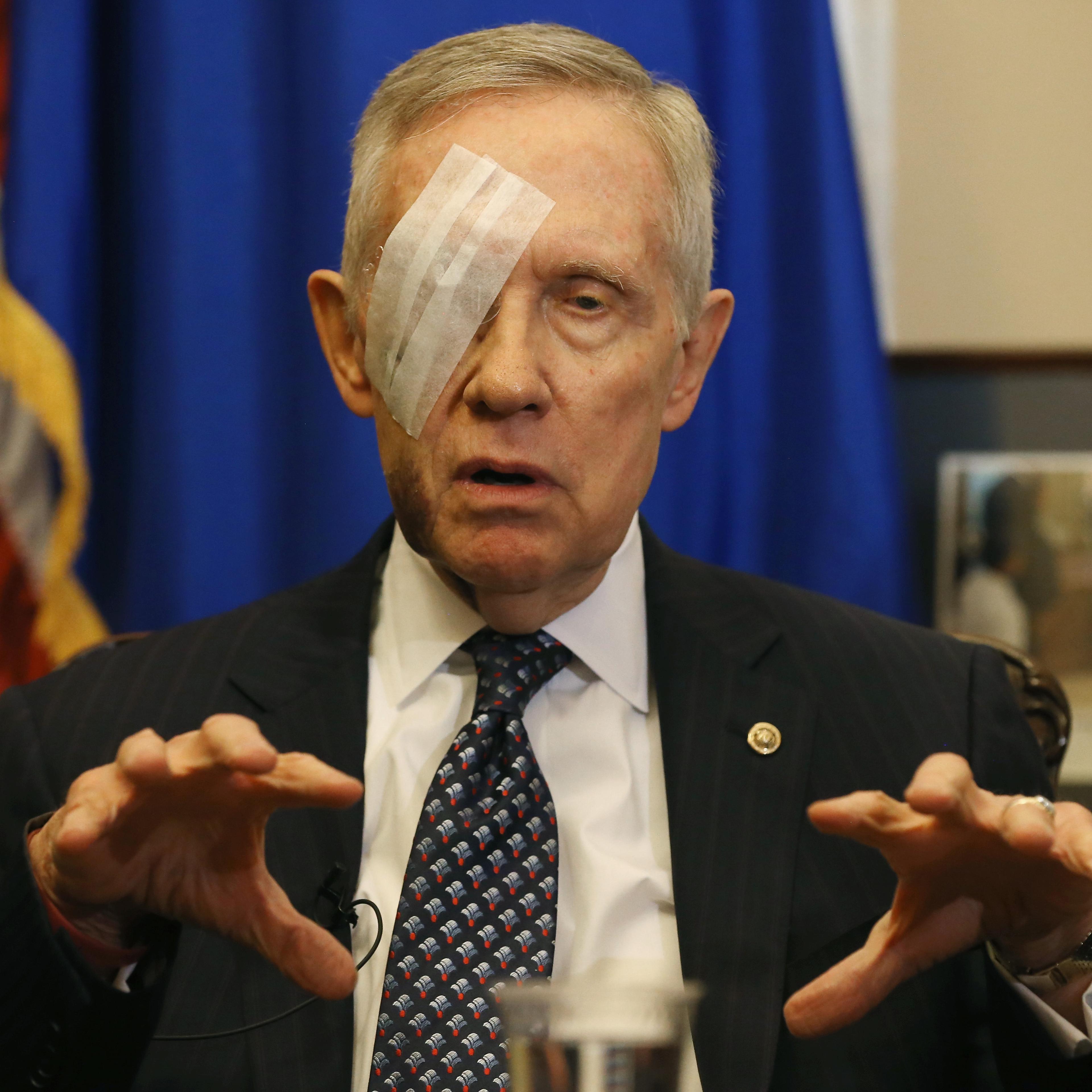 Harry Reid Holds Media Availability At The Capitol