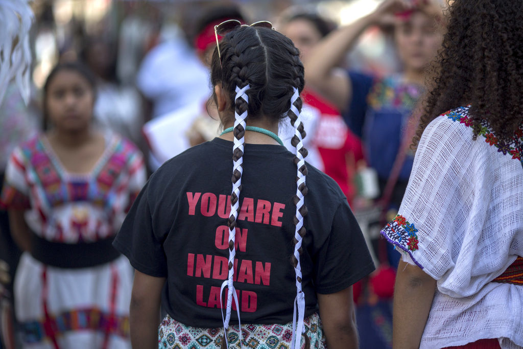 Dancers from Anahuacalmecac International University Preparatory of North America