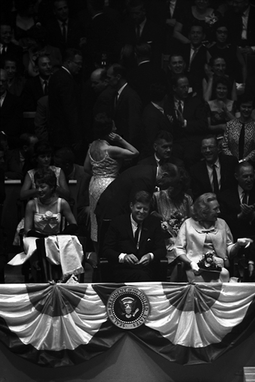 President John F. Kennedy at a "Birthday Salute" in his honor at Madison Square Garden in New York, May 19, 1962.