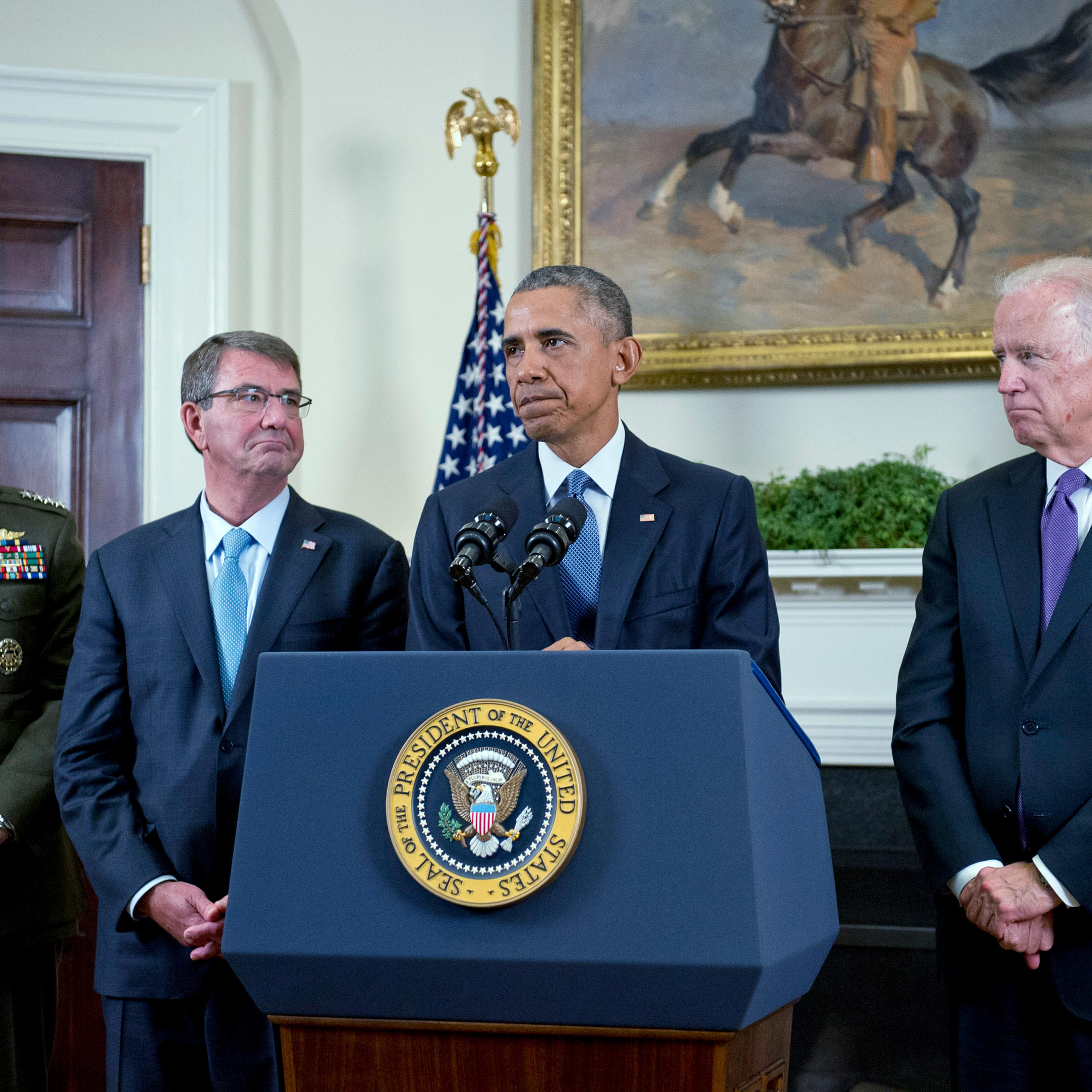 President Obama Announces Troop Level In Afghanistan To Remain At Current Level Through 2016