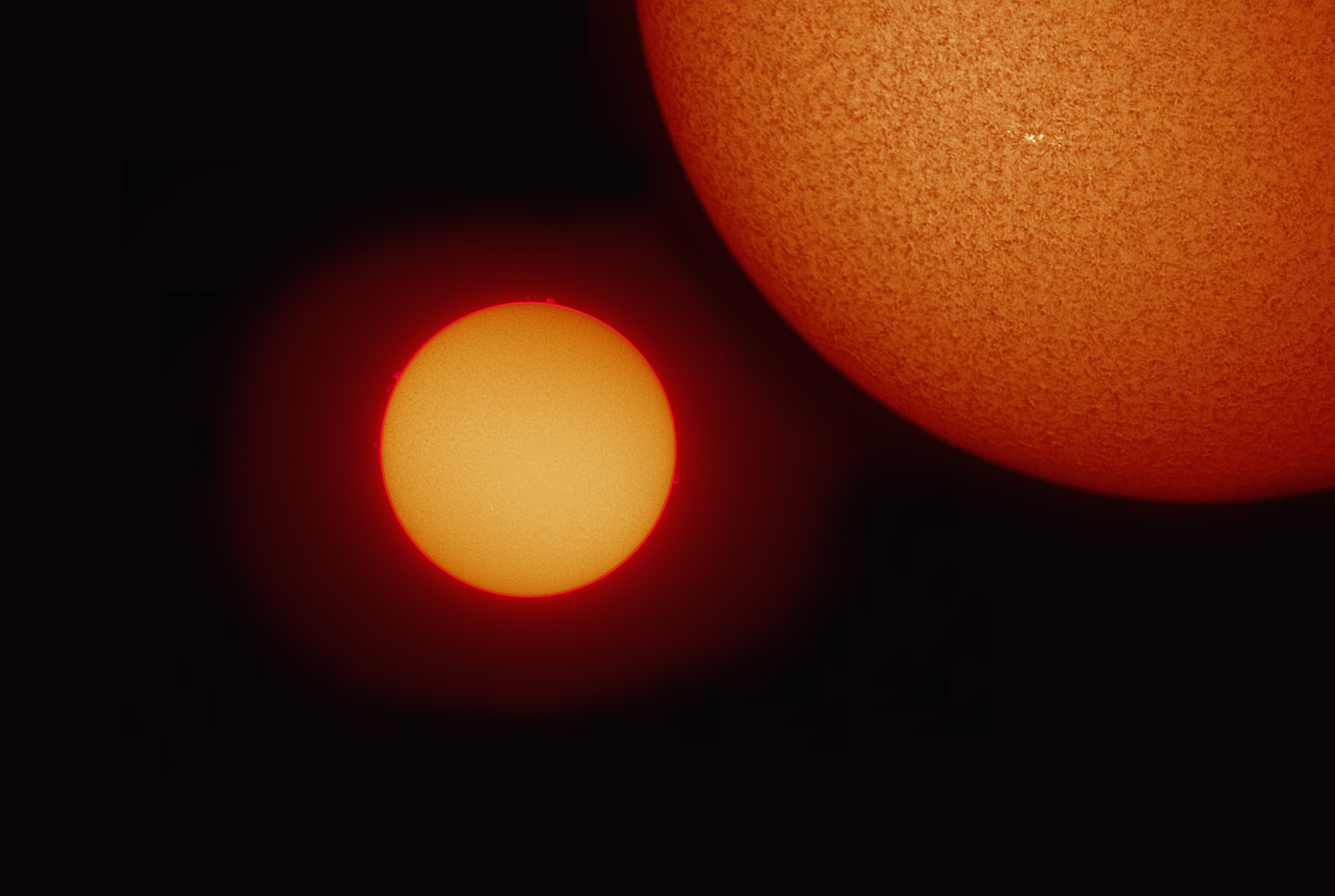 Simulation of a binary star system. (Impolite offspring not pictured.)