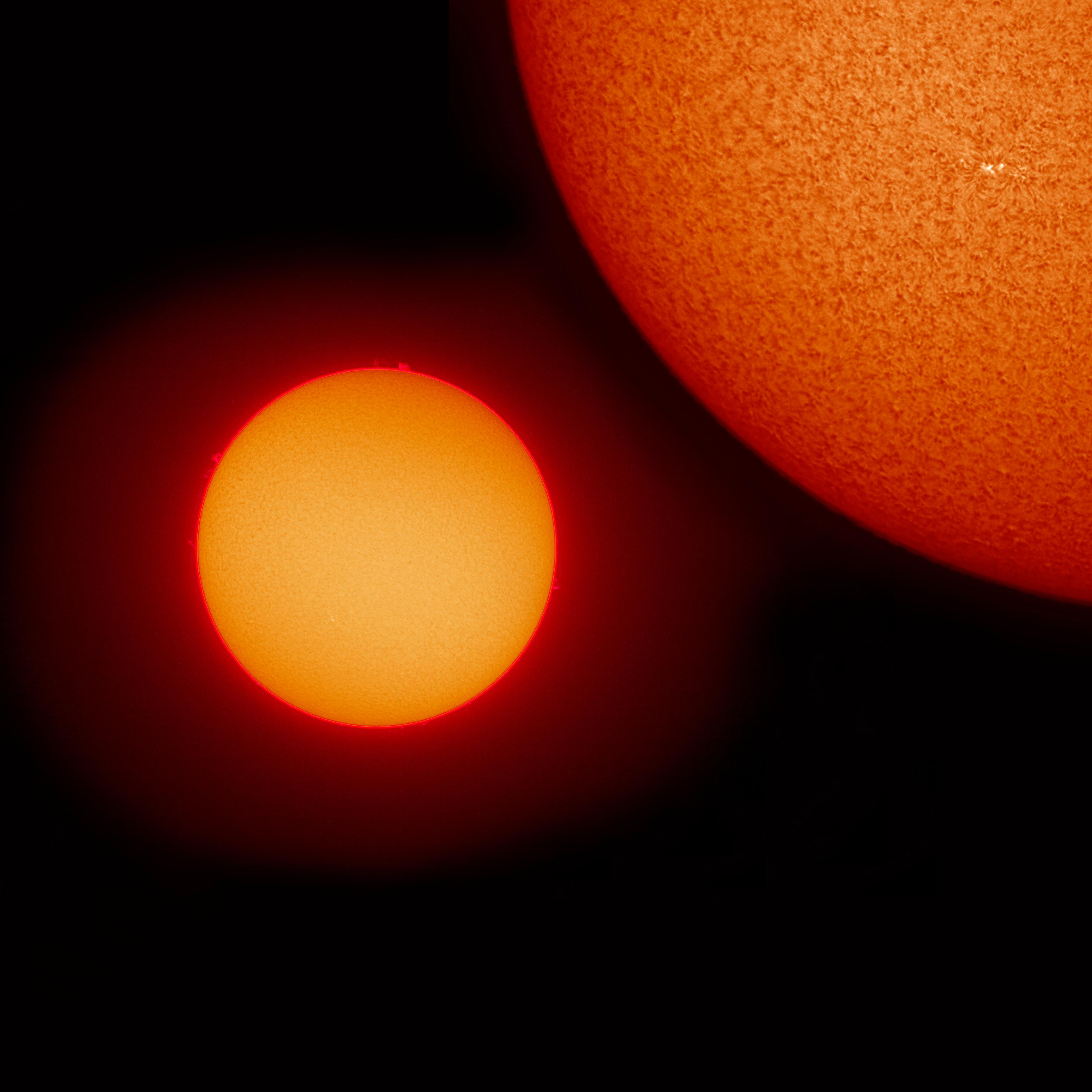 Simulation of a binary star system. (Impolite offspring not pictured.)