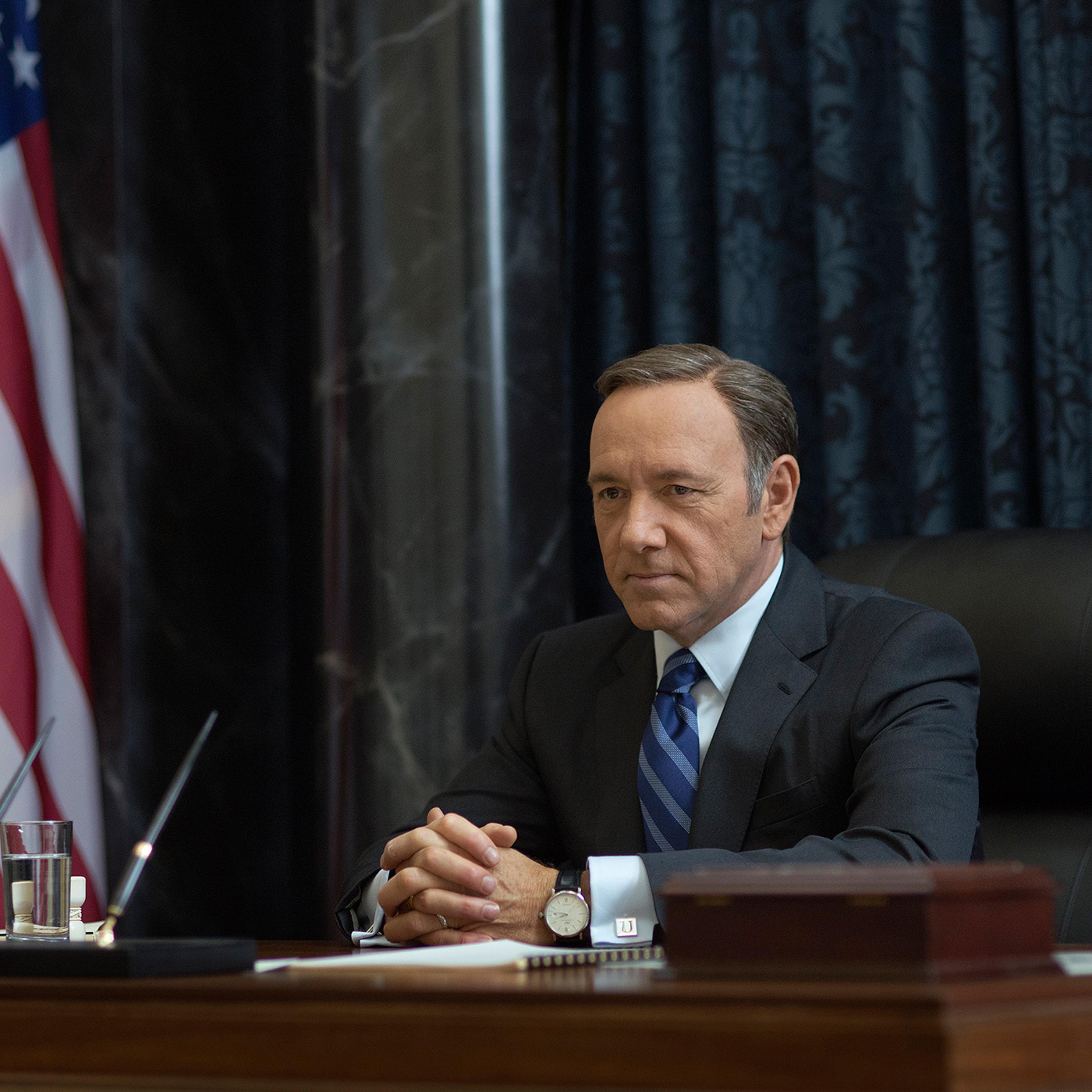 Kevin Spacey as Frank Underwood in "House of Cards” on Netflix