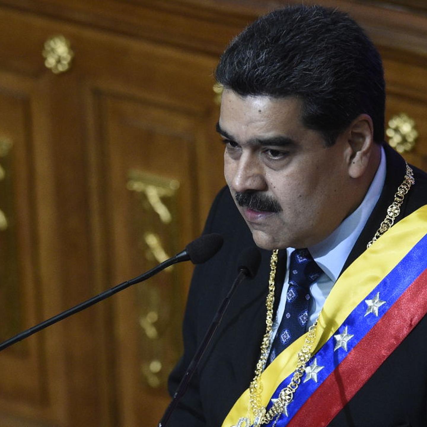 Venezuelan President Nicolas Maduro speaks before the Constituent Assembly