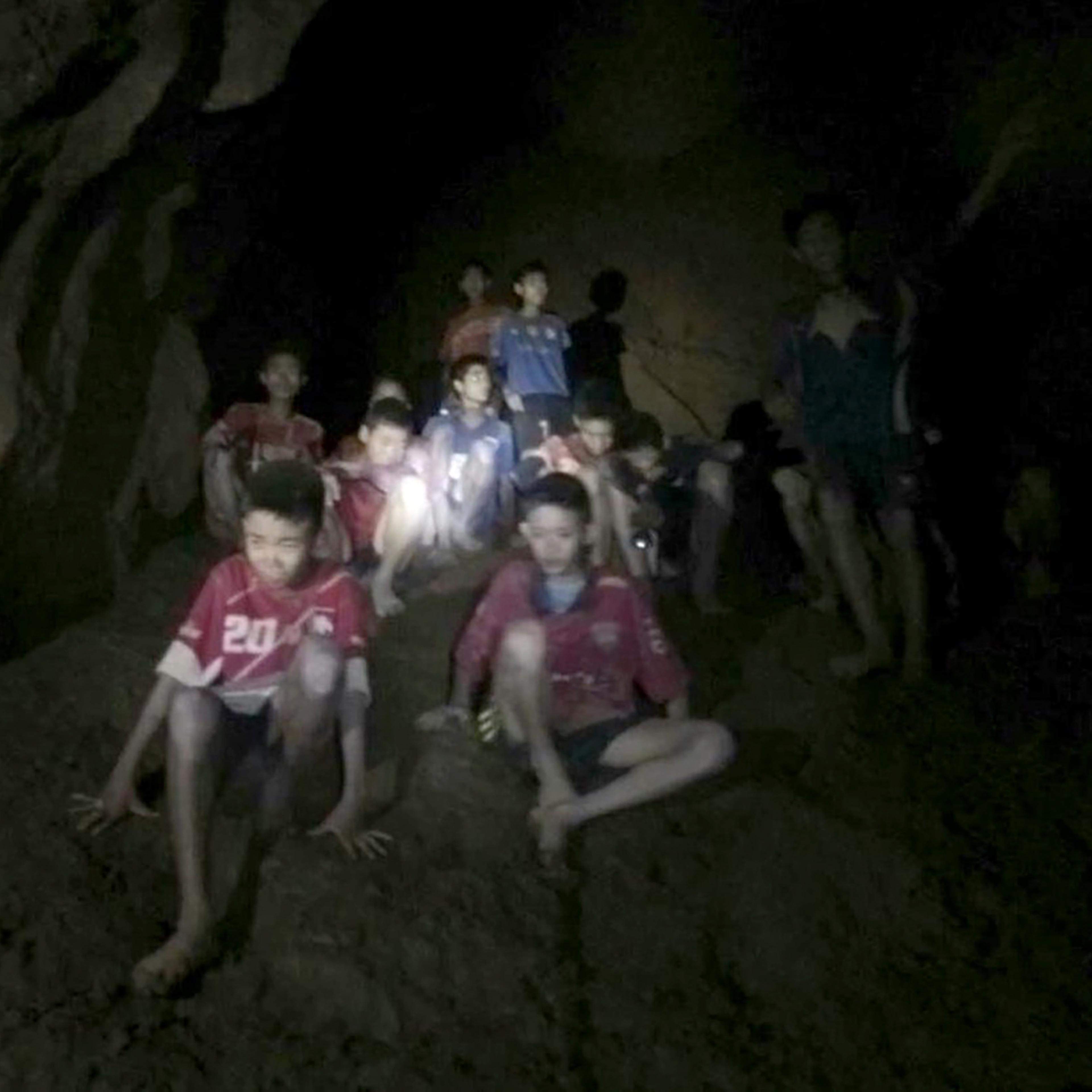 Thailand Navy Video of Soccer Team Rescued from Cave
