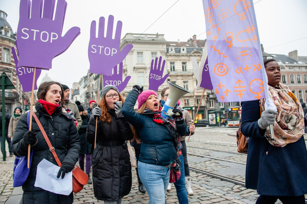 International Day For The Elimination Of Violence Against Women In Brussels