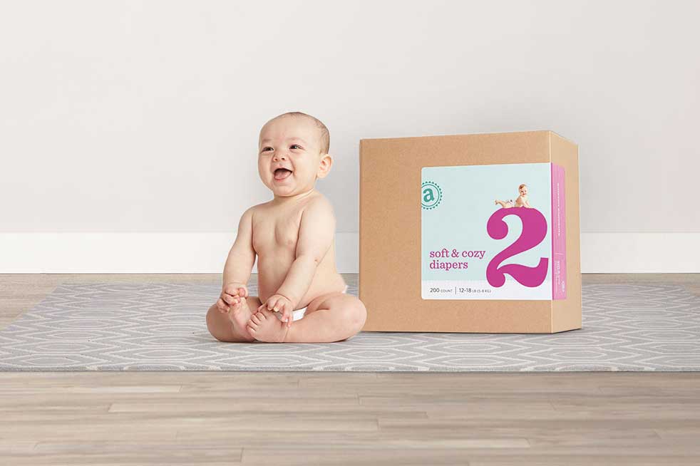 Amazon released a new line of products for Prime members Thursday, beginning with diapers and baby wipes