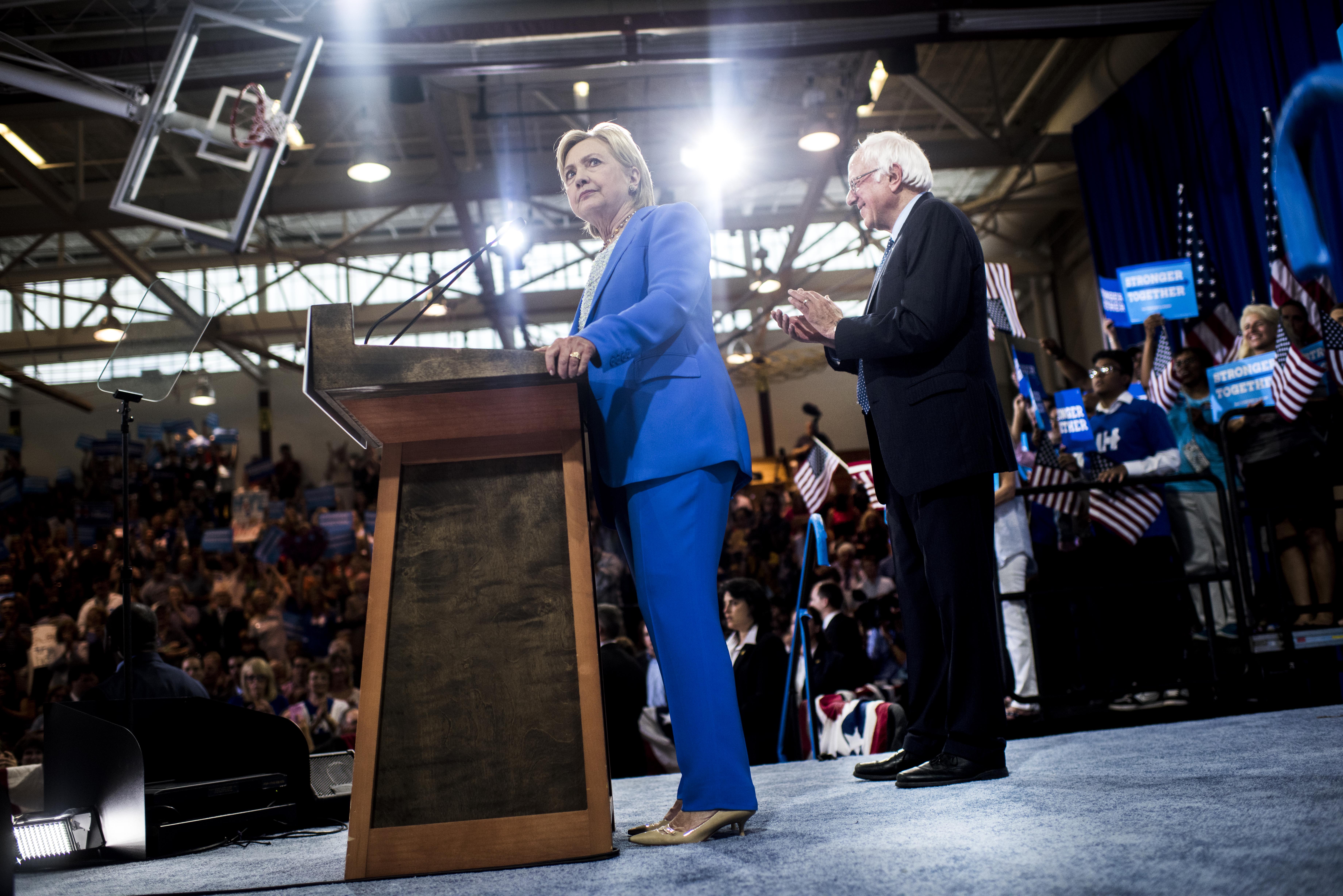 Democratic Presumptive Nominee for President former Secretary of State Hillary Clinton