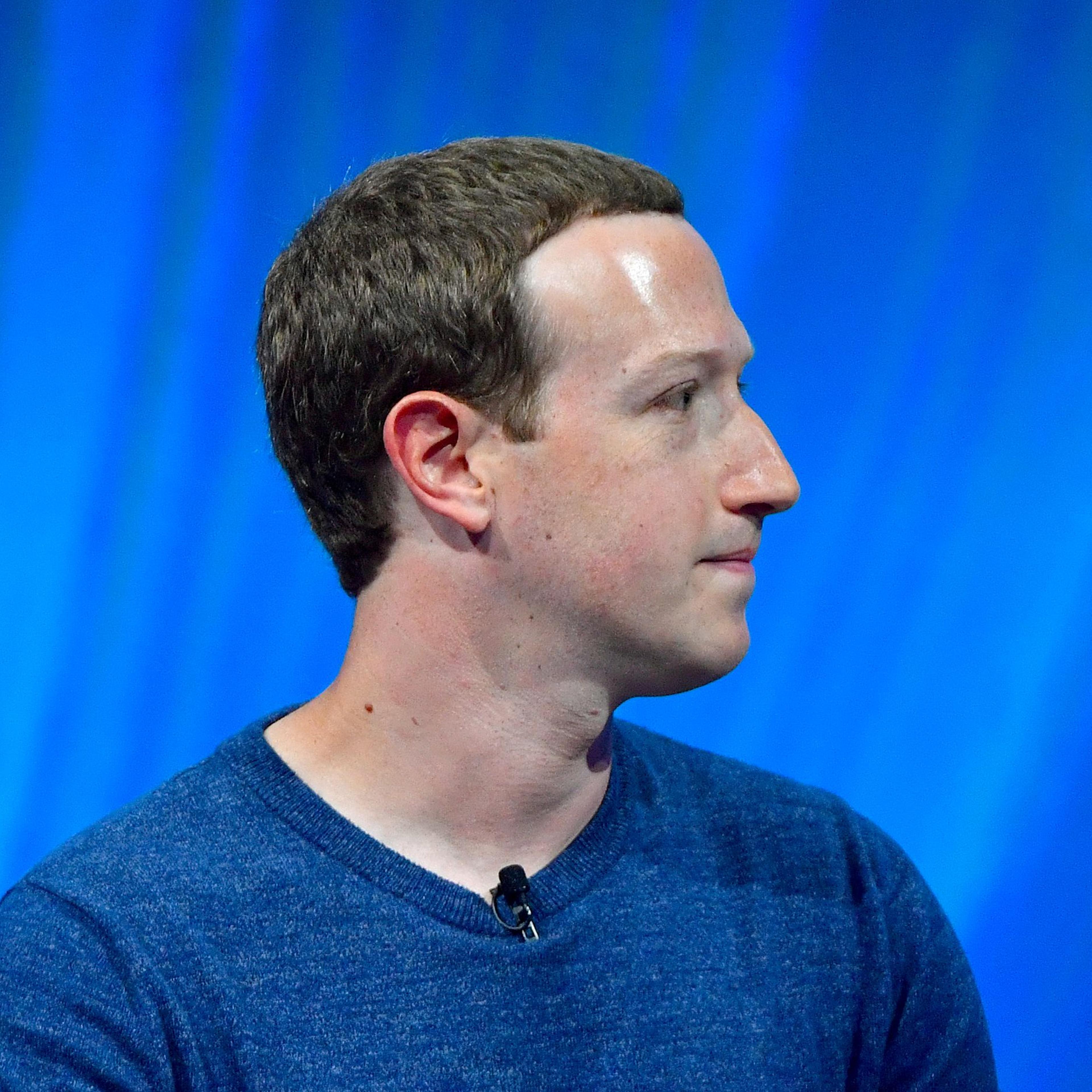 Facebook's CEO Mark Zuckerberg at the VivaTech (Viva Technology) trade fair in Paris, on May 24, 2018.
