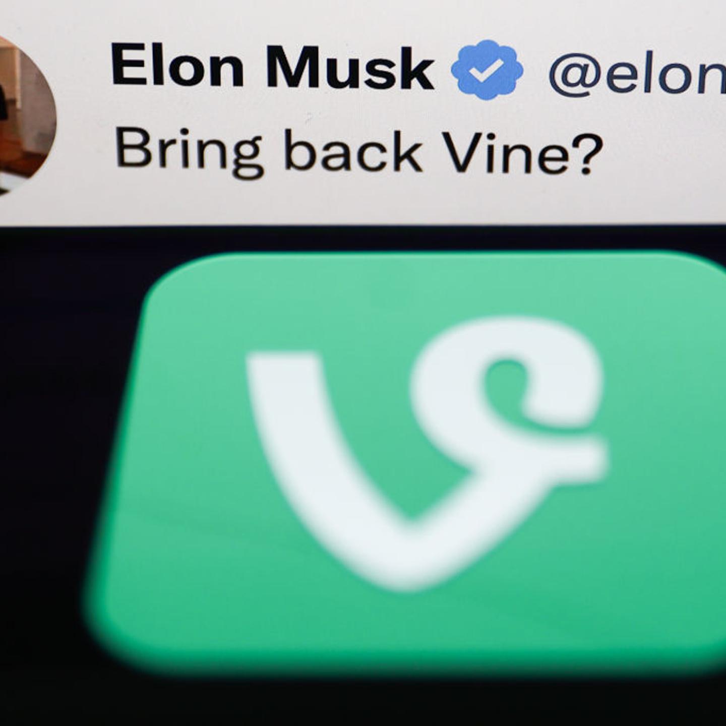 Elon Musk tweet and Vine app