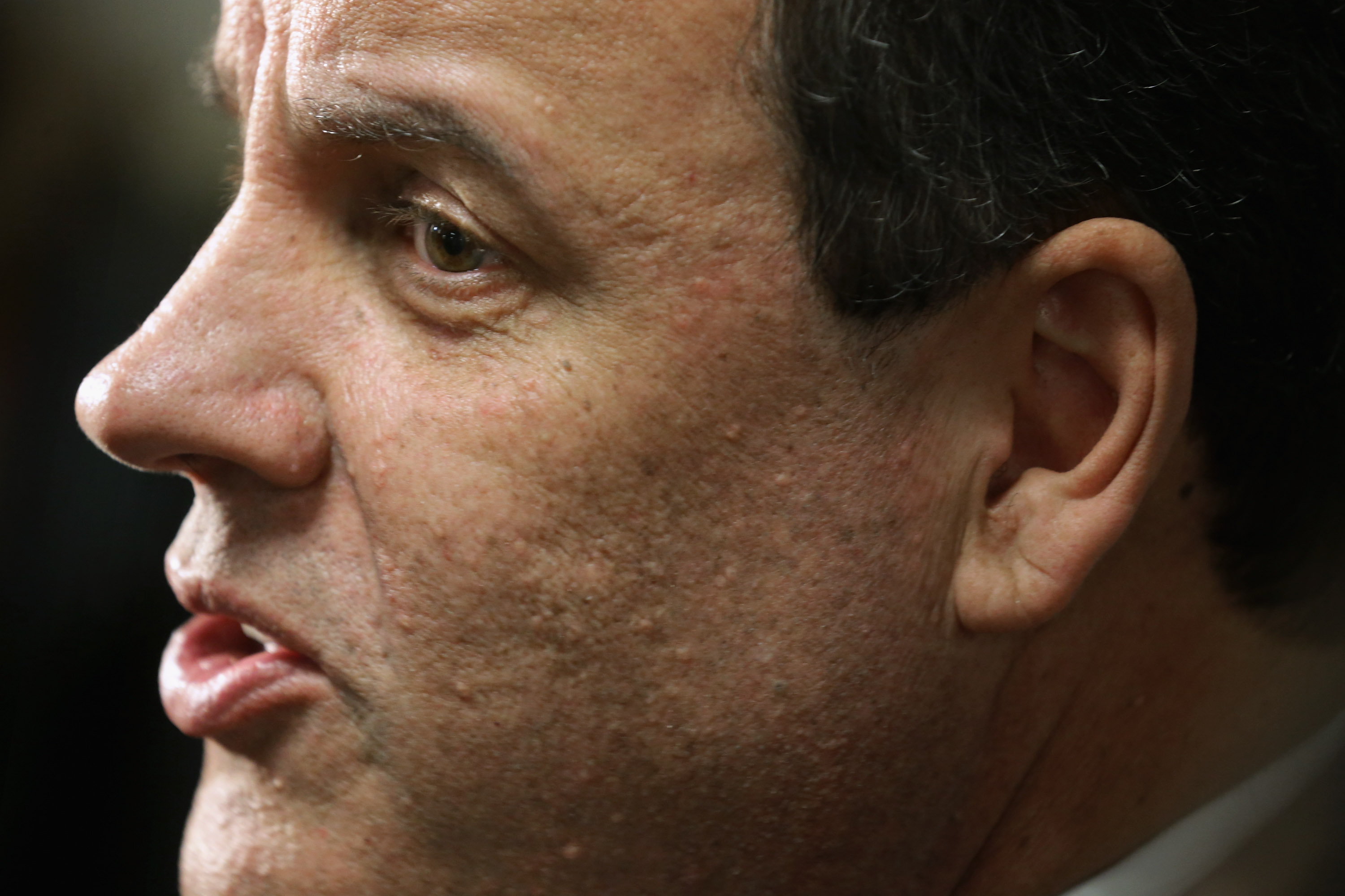 Chris Christie Holds Town Hall At Timberland In New Hampshire