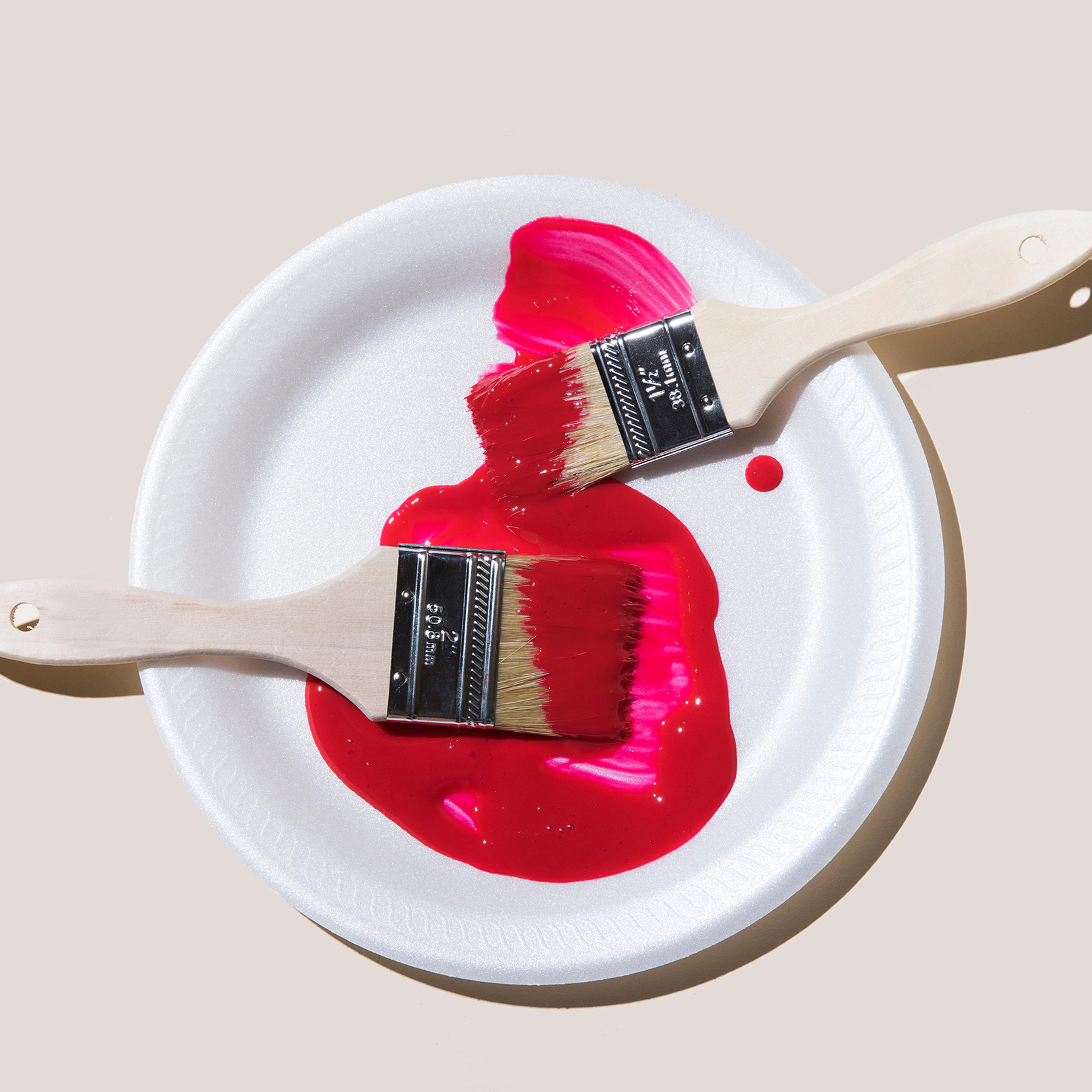 paint-brush-3-color-advice-betterment-home-improvement-motto-stock