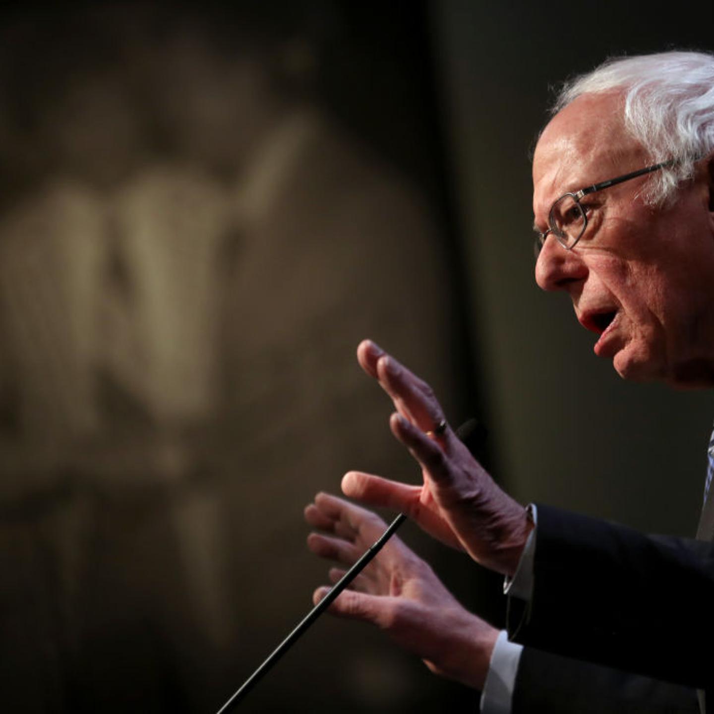 Democratic Presidential Candidate Sen. Bernie Sanders (I-VT)Speaks To Voters At Saint Anselm College