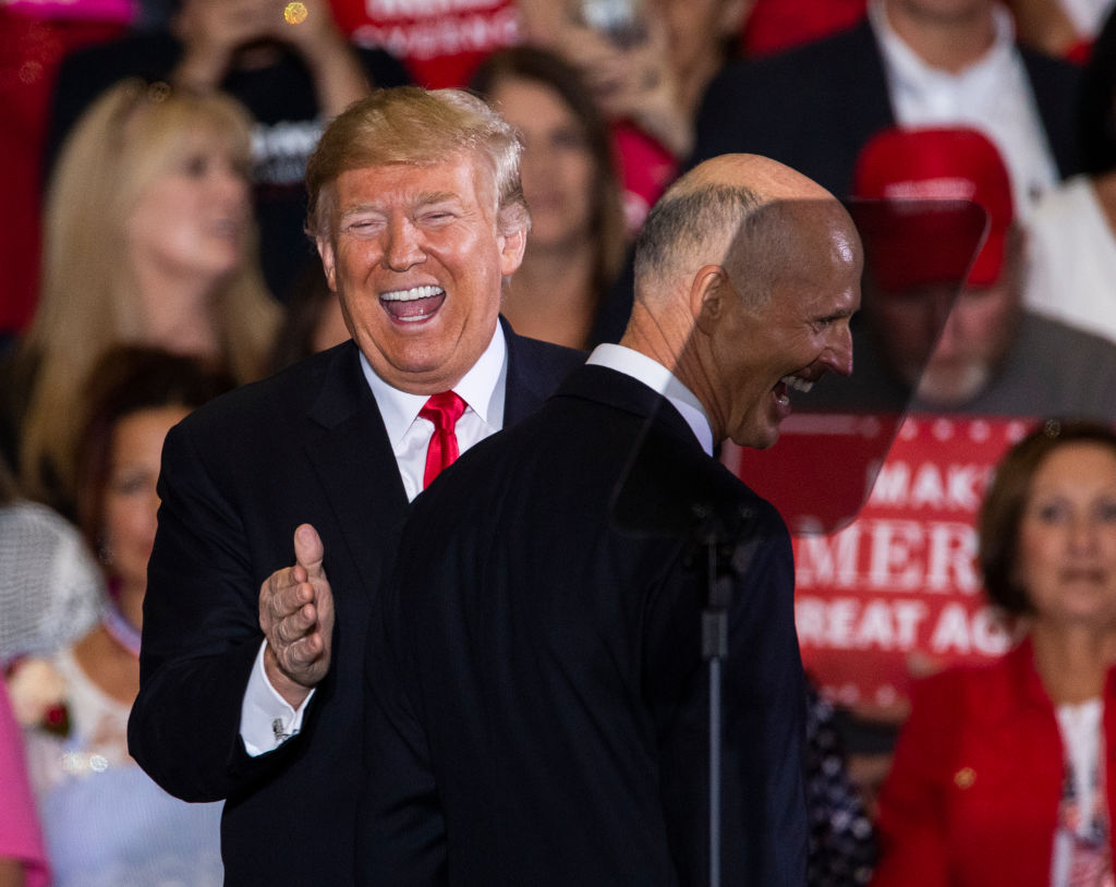 President Trump Holds Campaign Rally In Pensacola, Florida