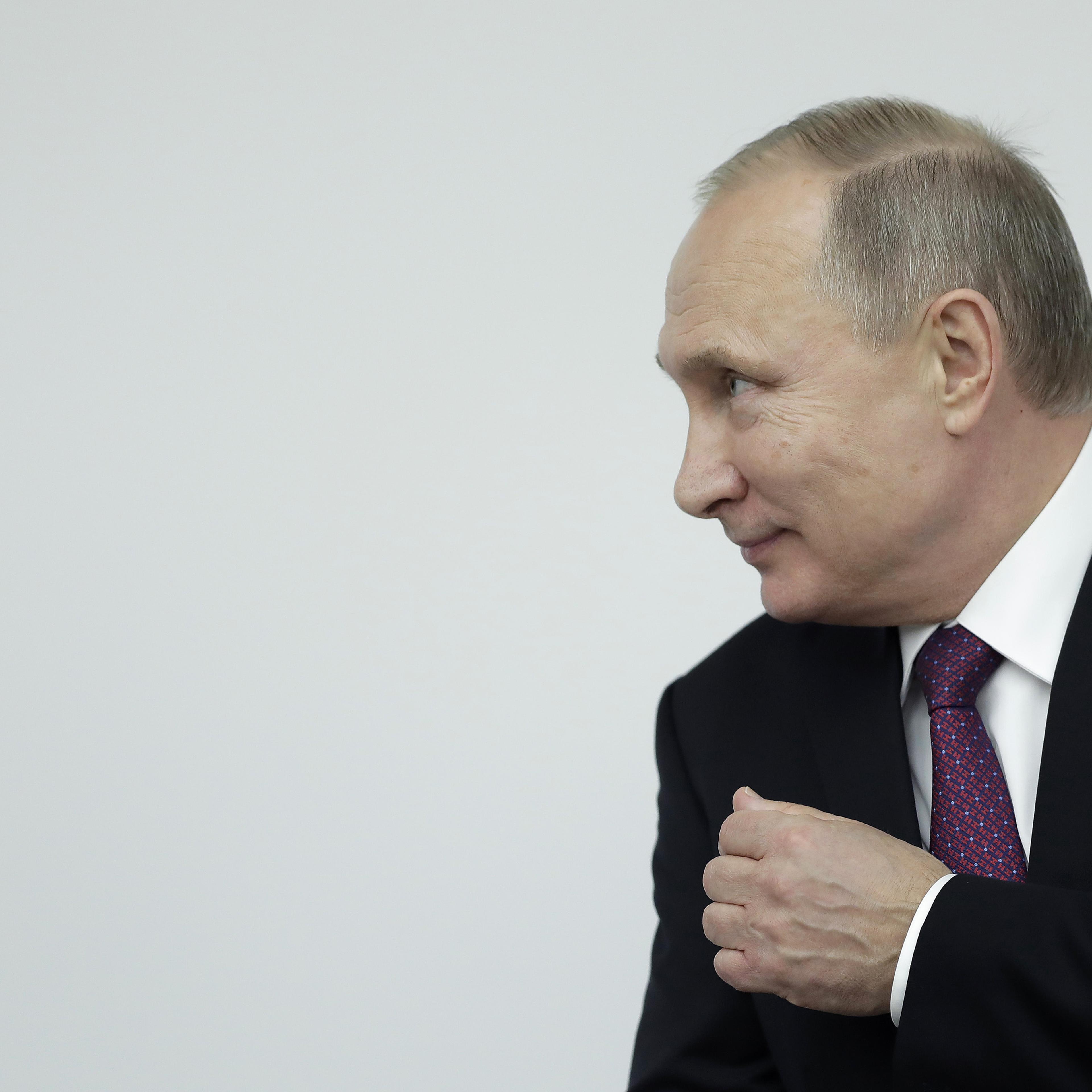 Japanese Prime Minister Shinzo Abe and Russian President Vladimir Putin Speak At Japan-Russia Business Dialogue