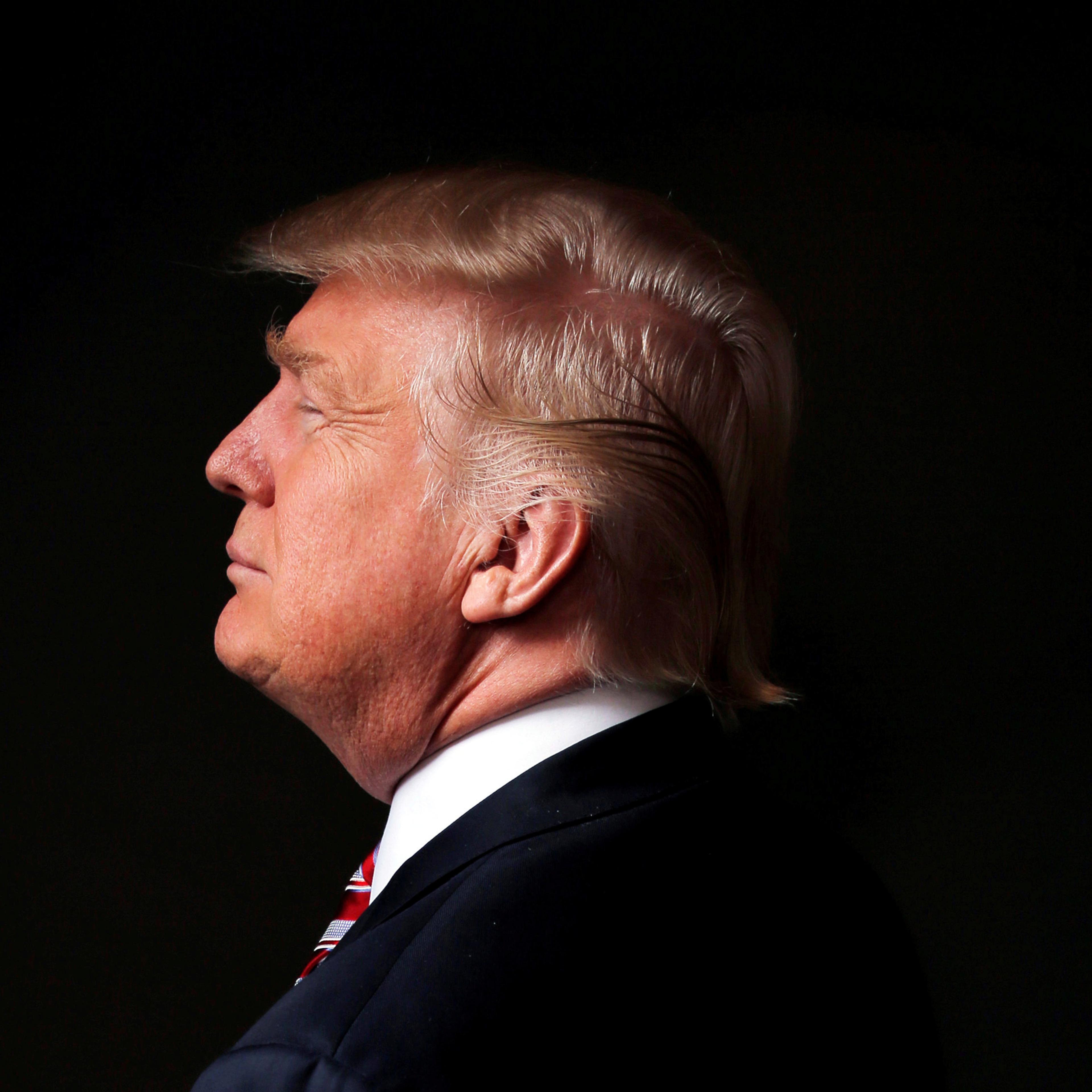 Republican U.S. presidential candidate Donald Trump poses for a photo after an interview with Reuters in his office in Trump Tower, in the Manhattan borough of New York City, U.S., May 17, 2016. REUTERS/Lucas Jackson TPX IMAGES OF THE DAY - RTSERSL