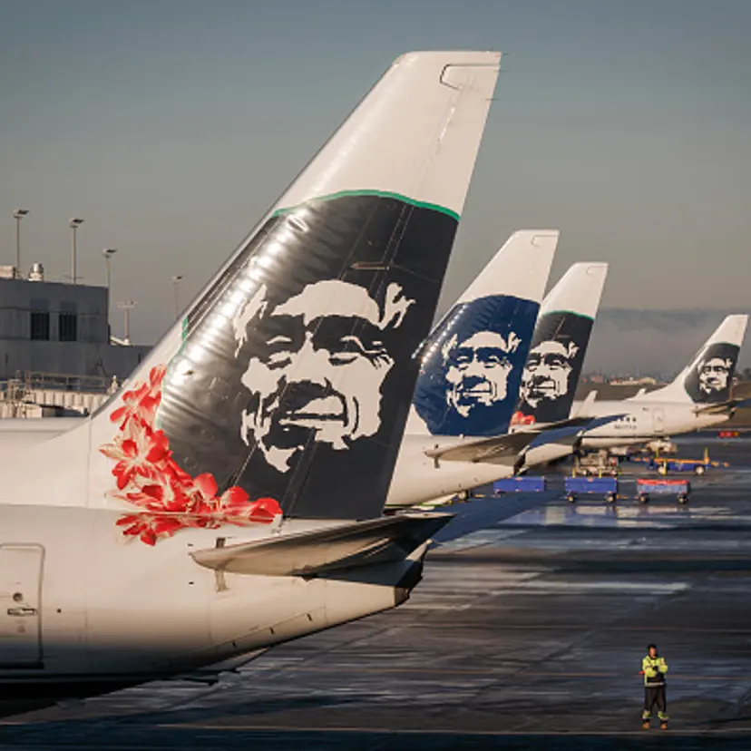 Alaska Airlines at Portland International Airport