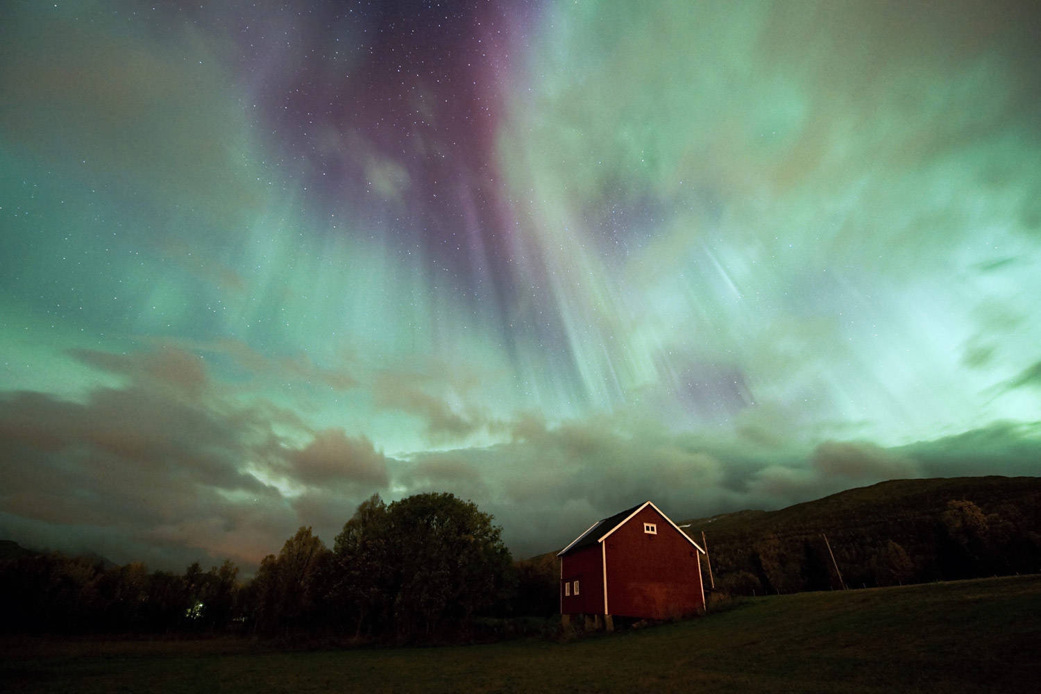 Broms took these images using exposures of 20 to 30 seconds, Sept. 28, 2011. 
