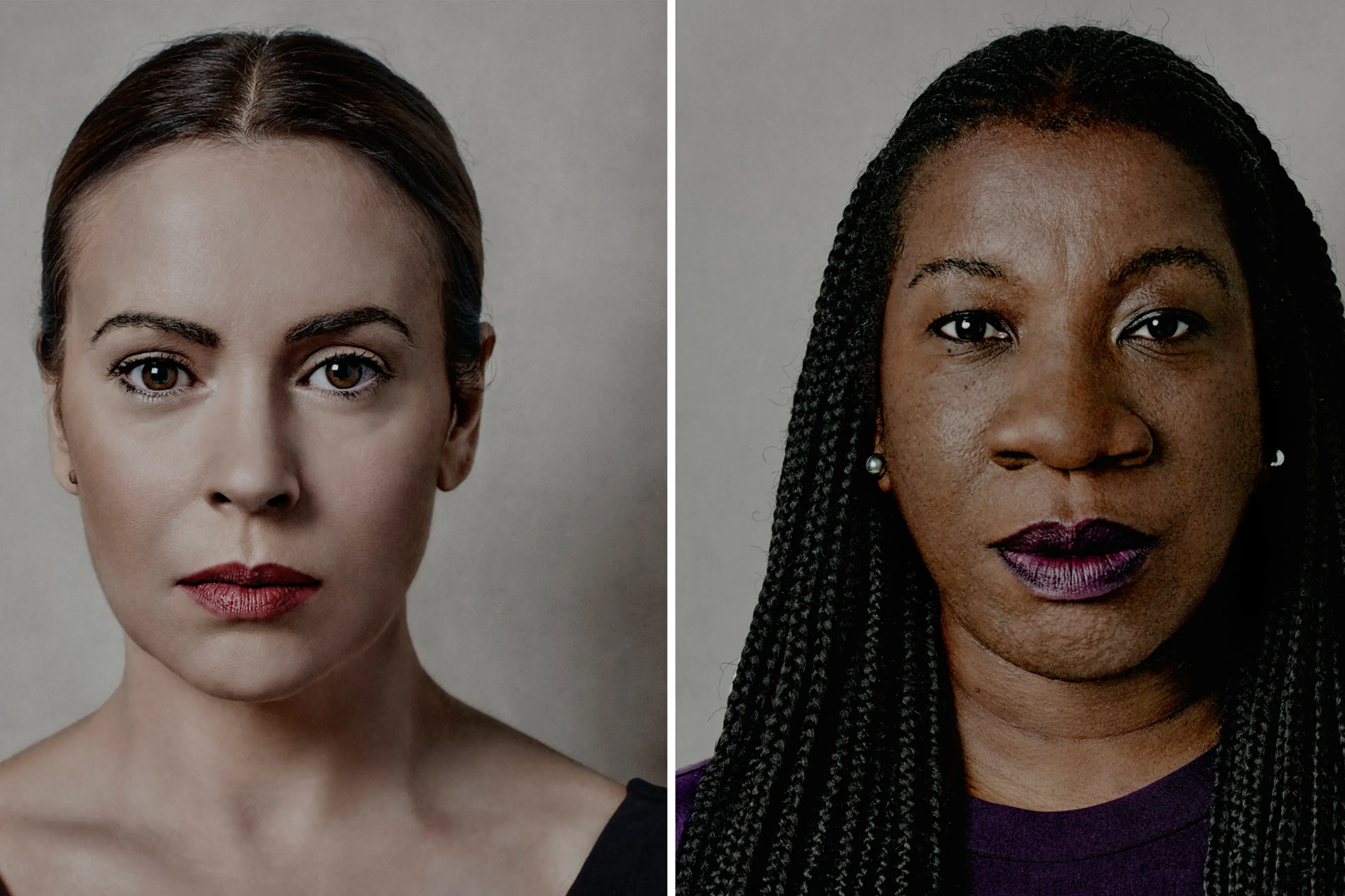 Alyssa Milano and Tarana Burke, photographed Nov. 2017.