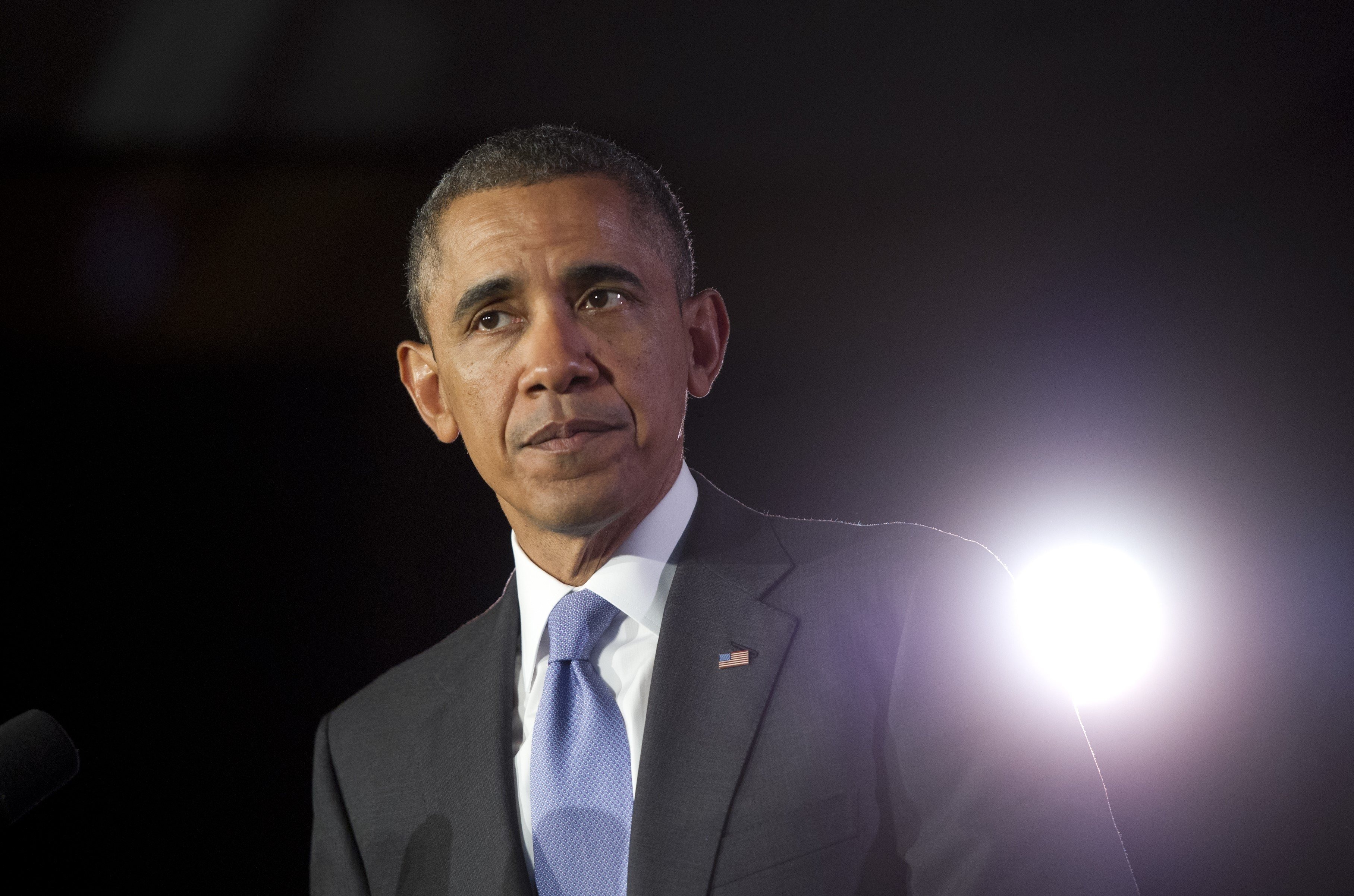 President Barack Obama speaks on economic opportunity for women and working families at Valencia College in Orlando, Fla.