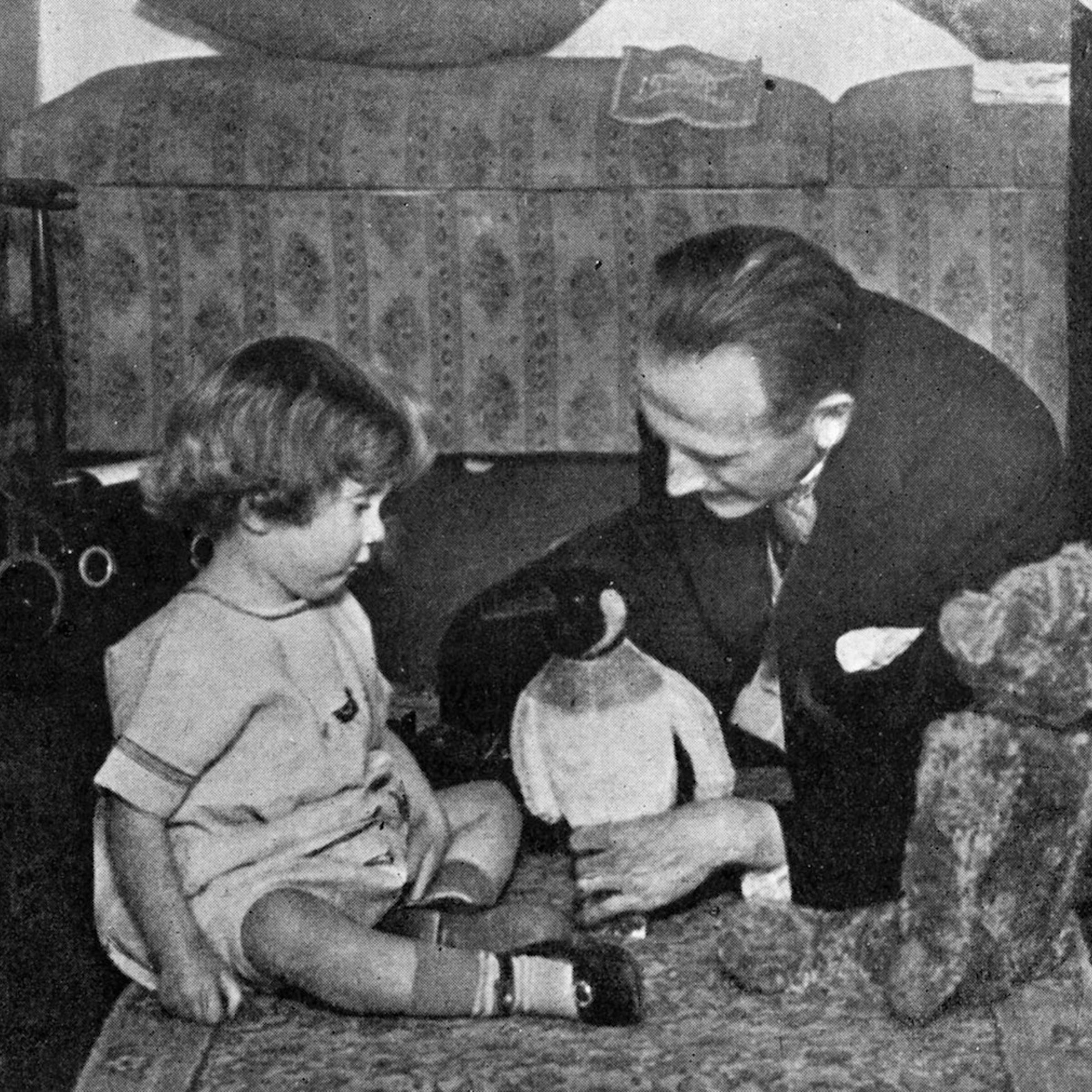 A. A. Milne and Christopher Robin
