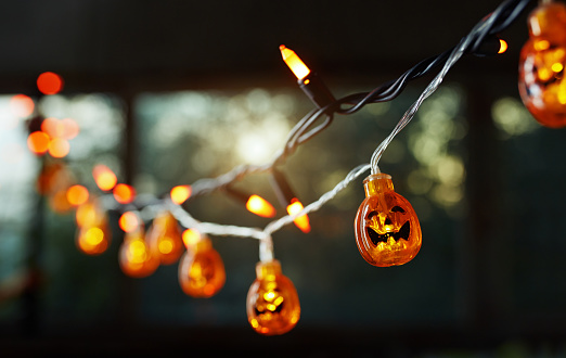 Pumpkin electric light string