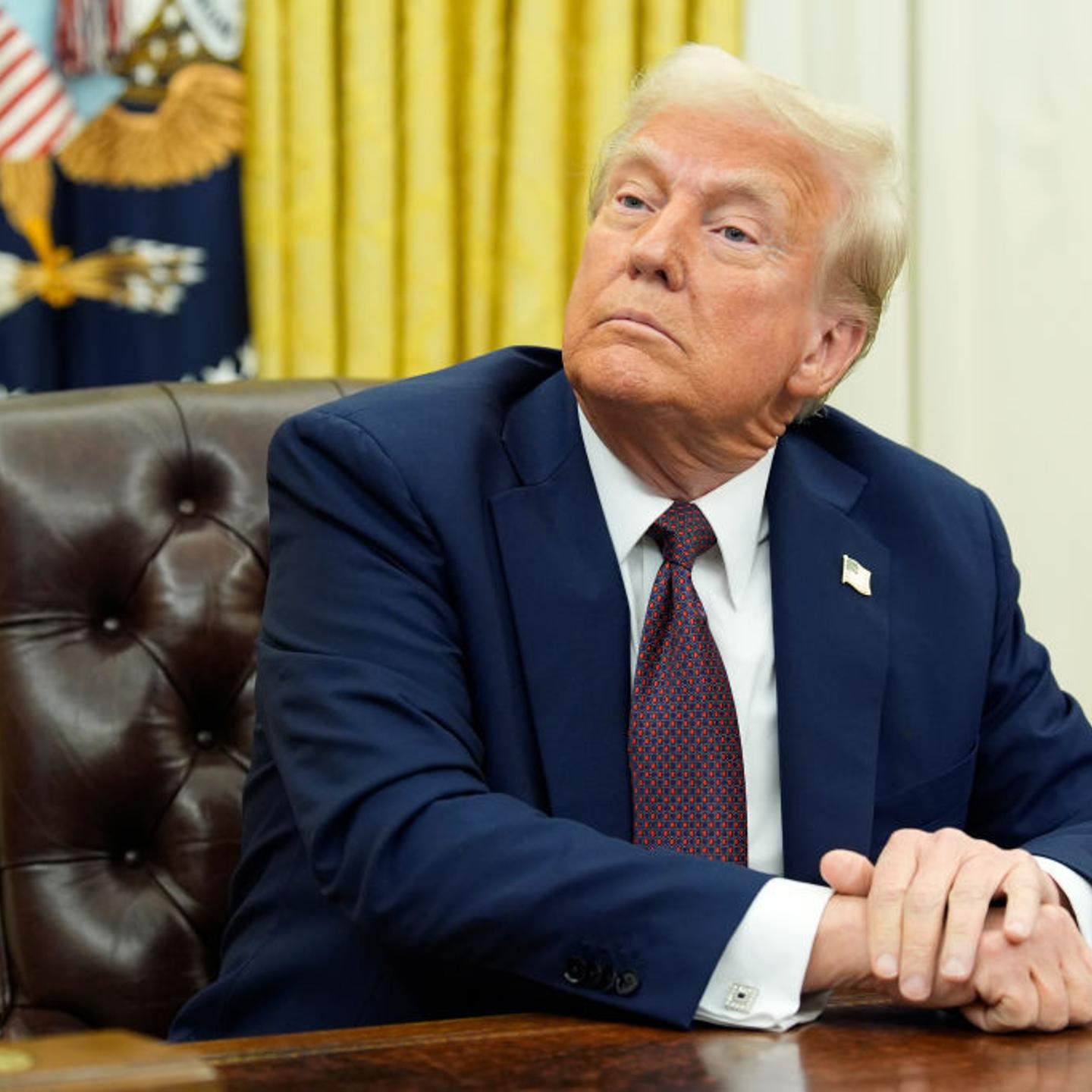 Donald Trump in the Oval Office