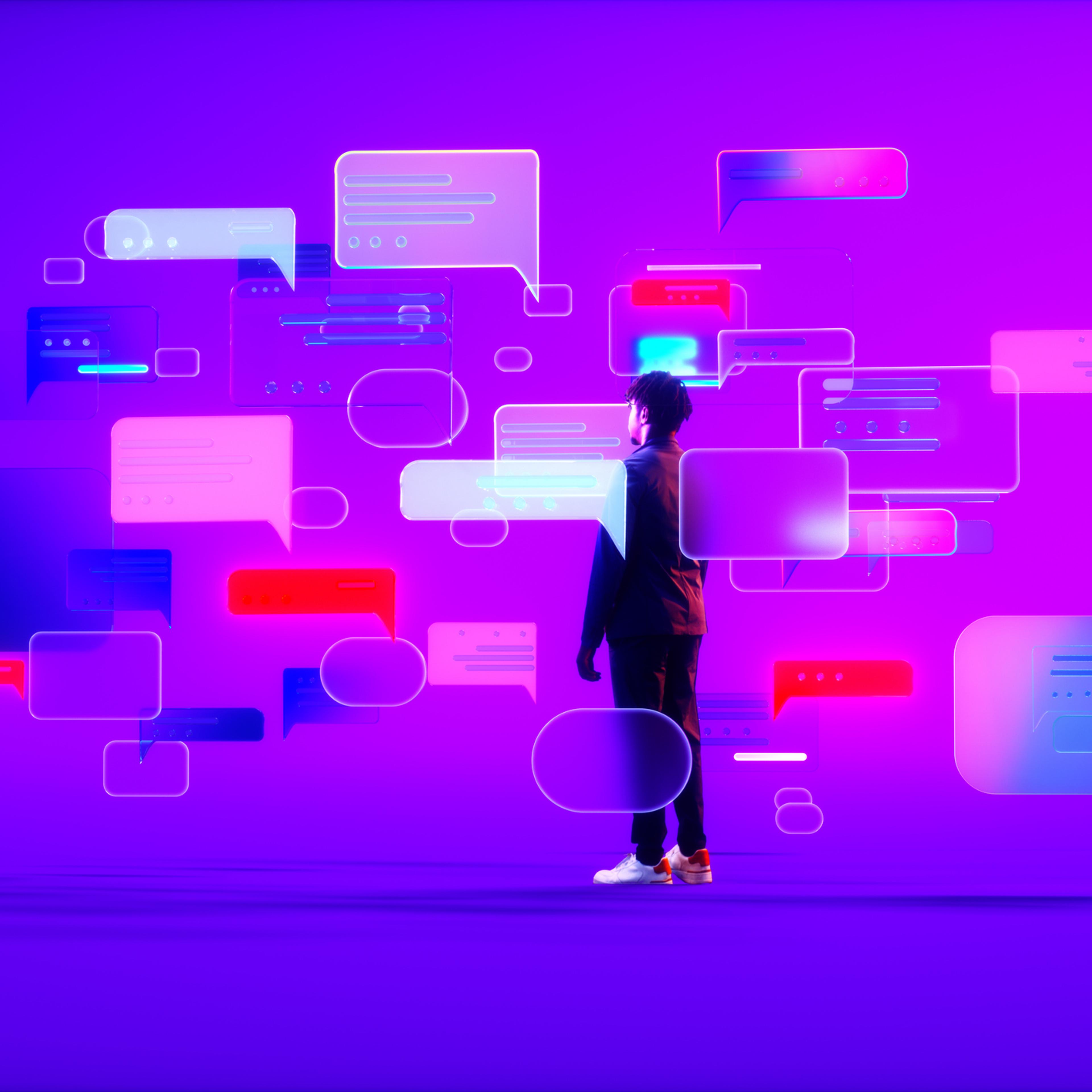 Pop up chat icons