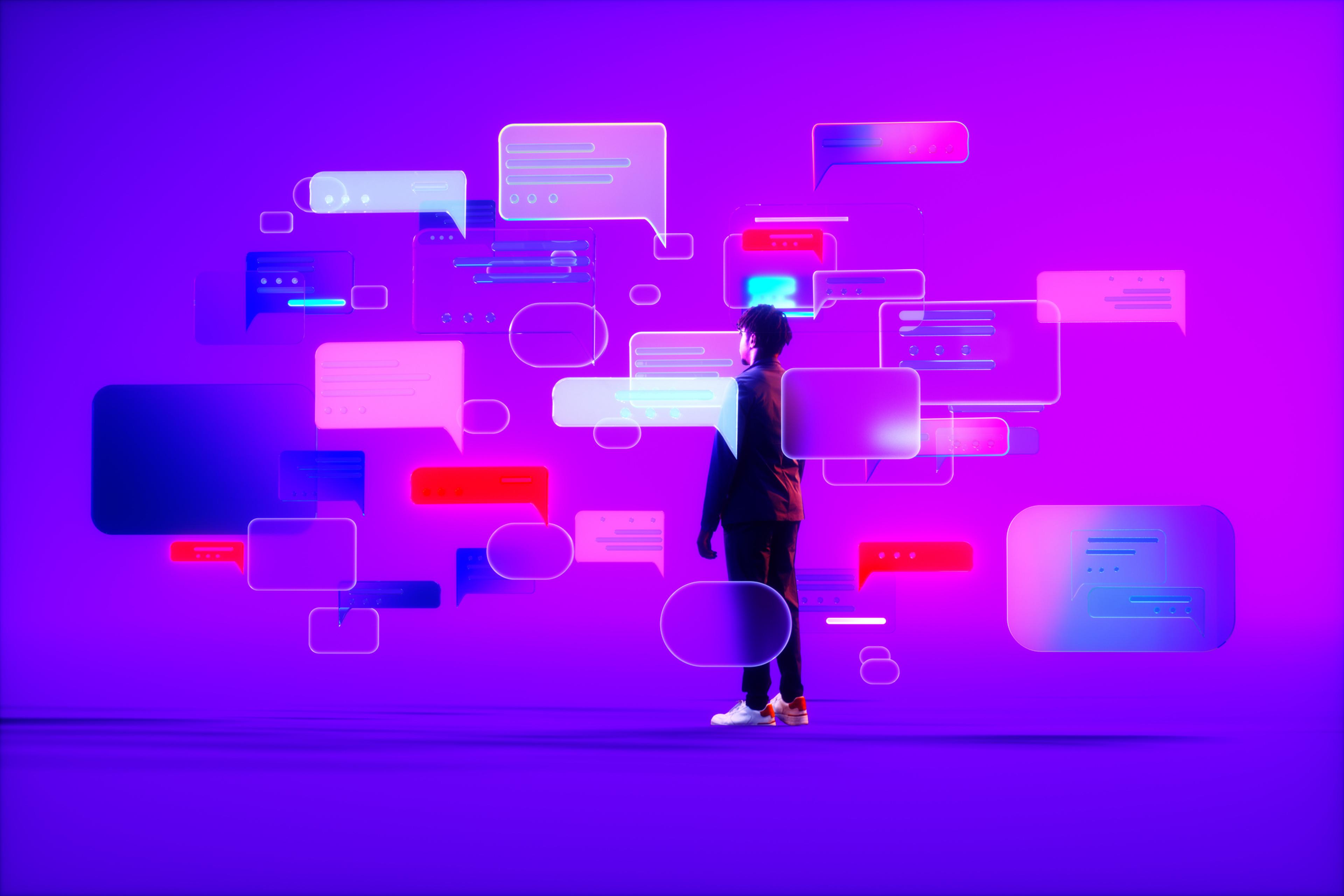 Pop up chat icons