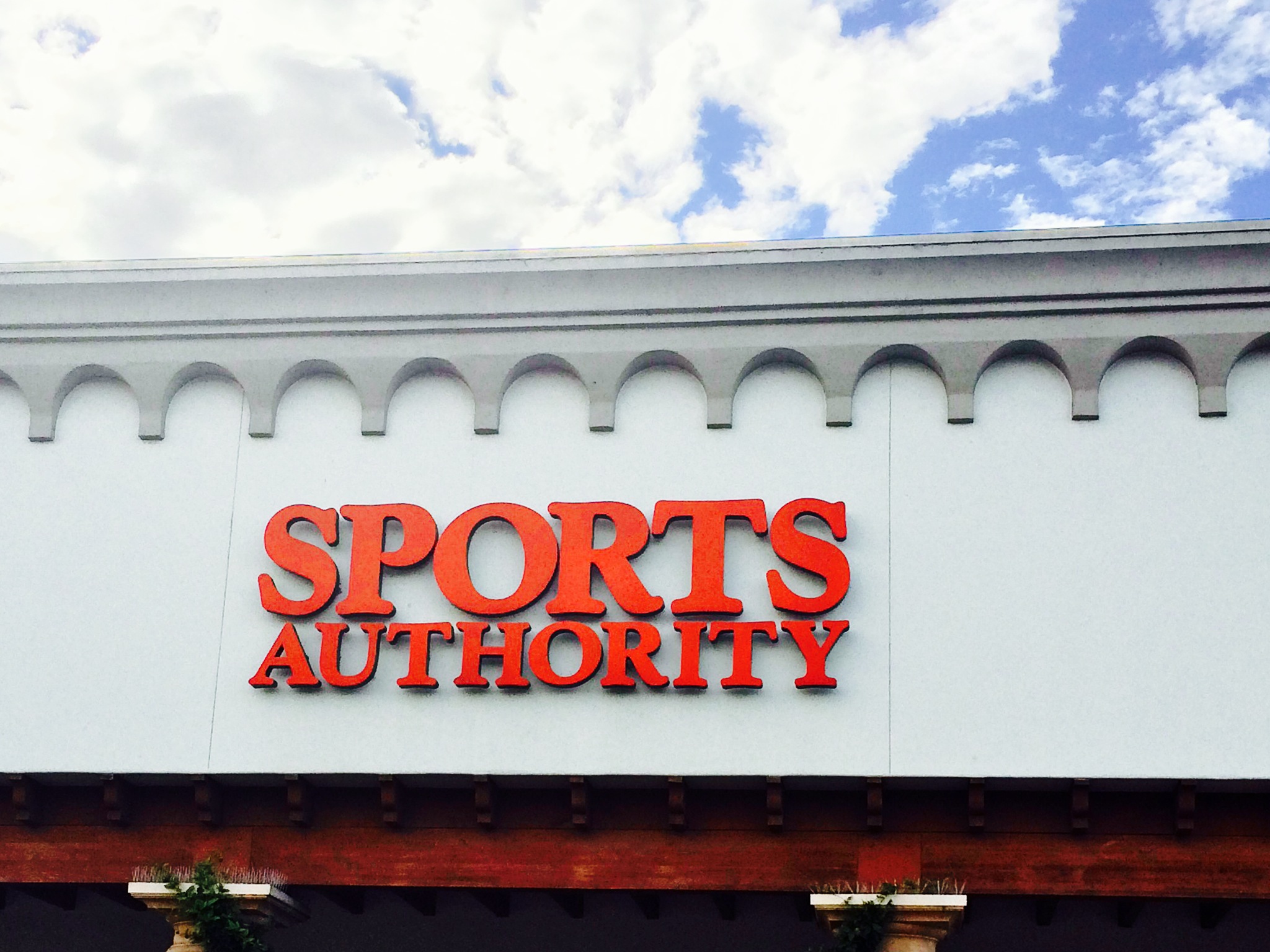 Sports Authority storefront sign