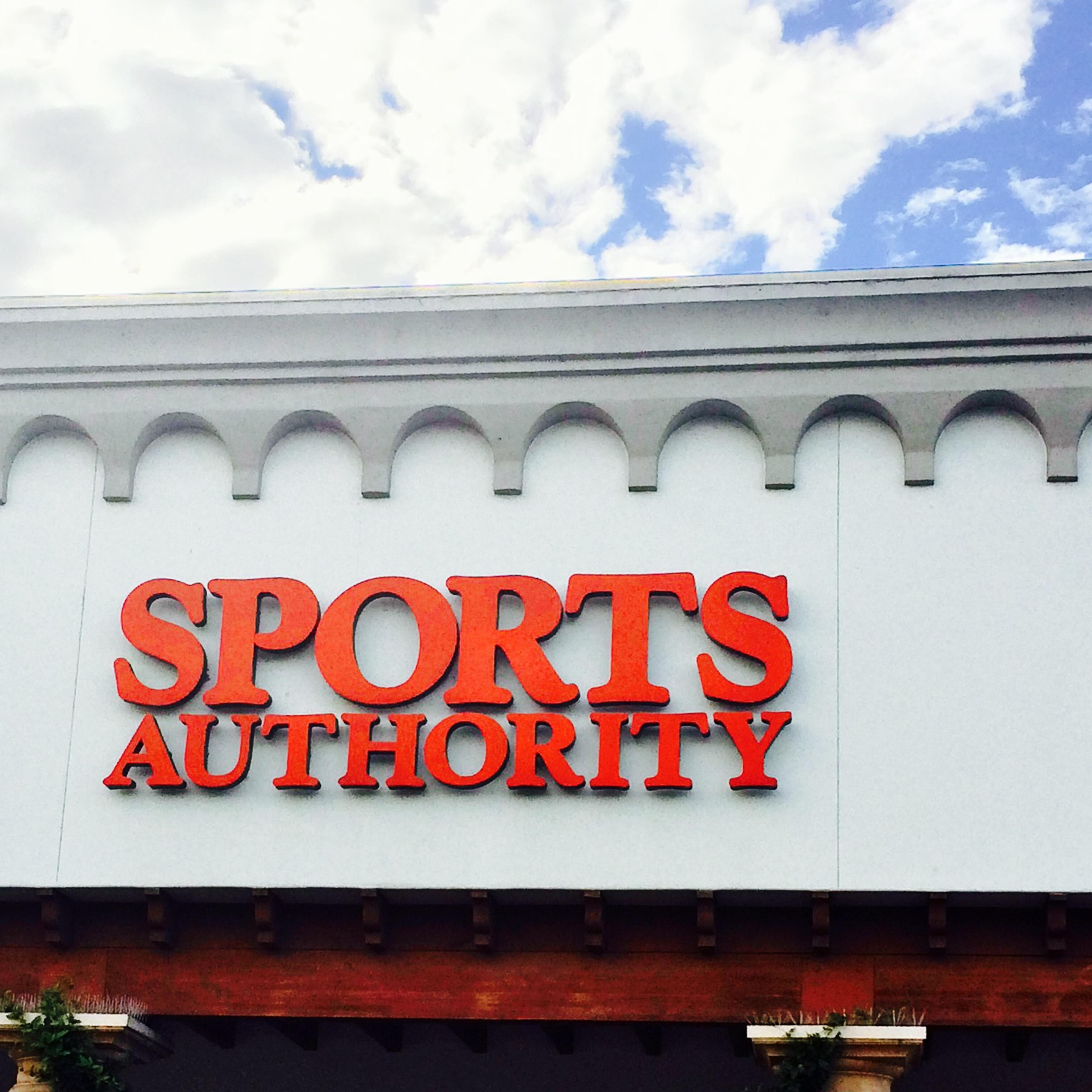 Sports Authority storefront sign