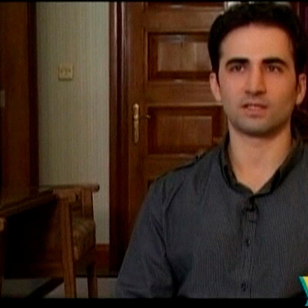 Still image taken from video shows Iranian-American Hekmati, who has been sentenced to death by Iran's Revolutionary Court on charge of spying for CIA, speaking during recorded interview in undisclosed location
