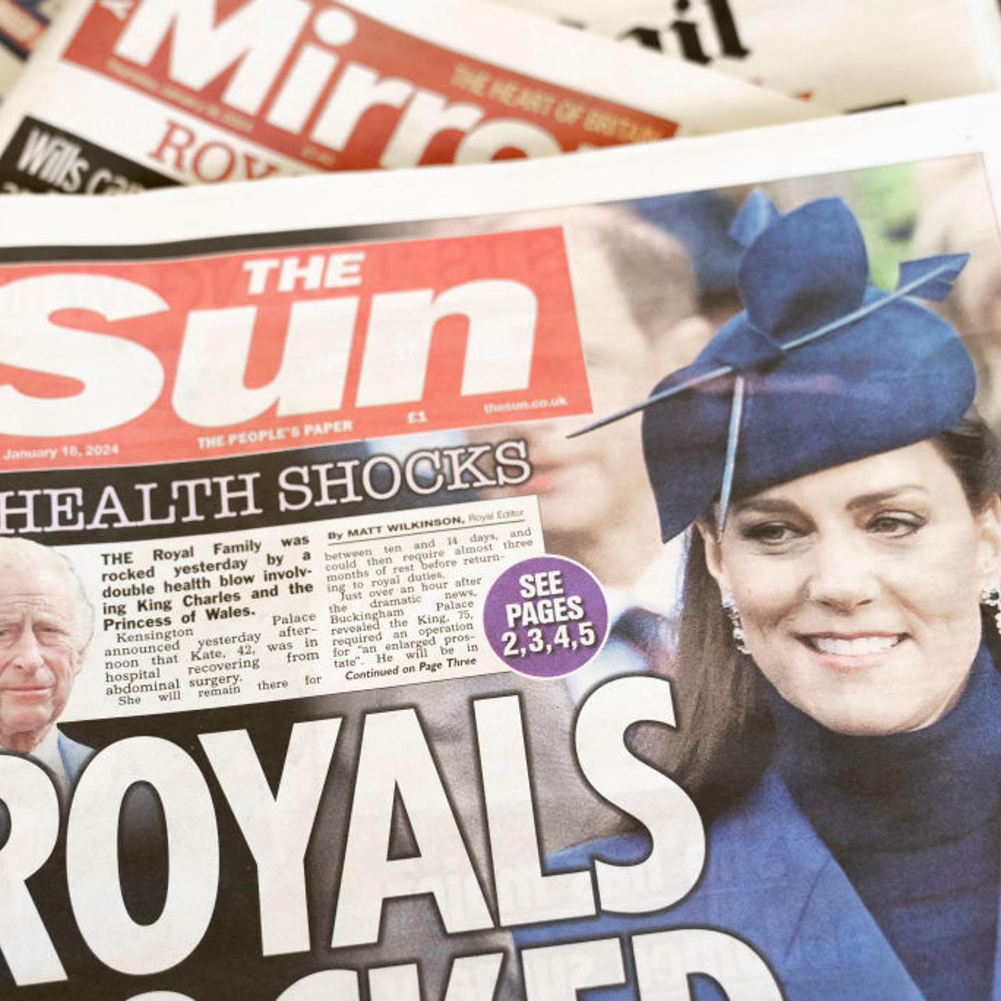 The Princess of Wales Recovers In The London Clinic After Successful Abdominal Surgery.