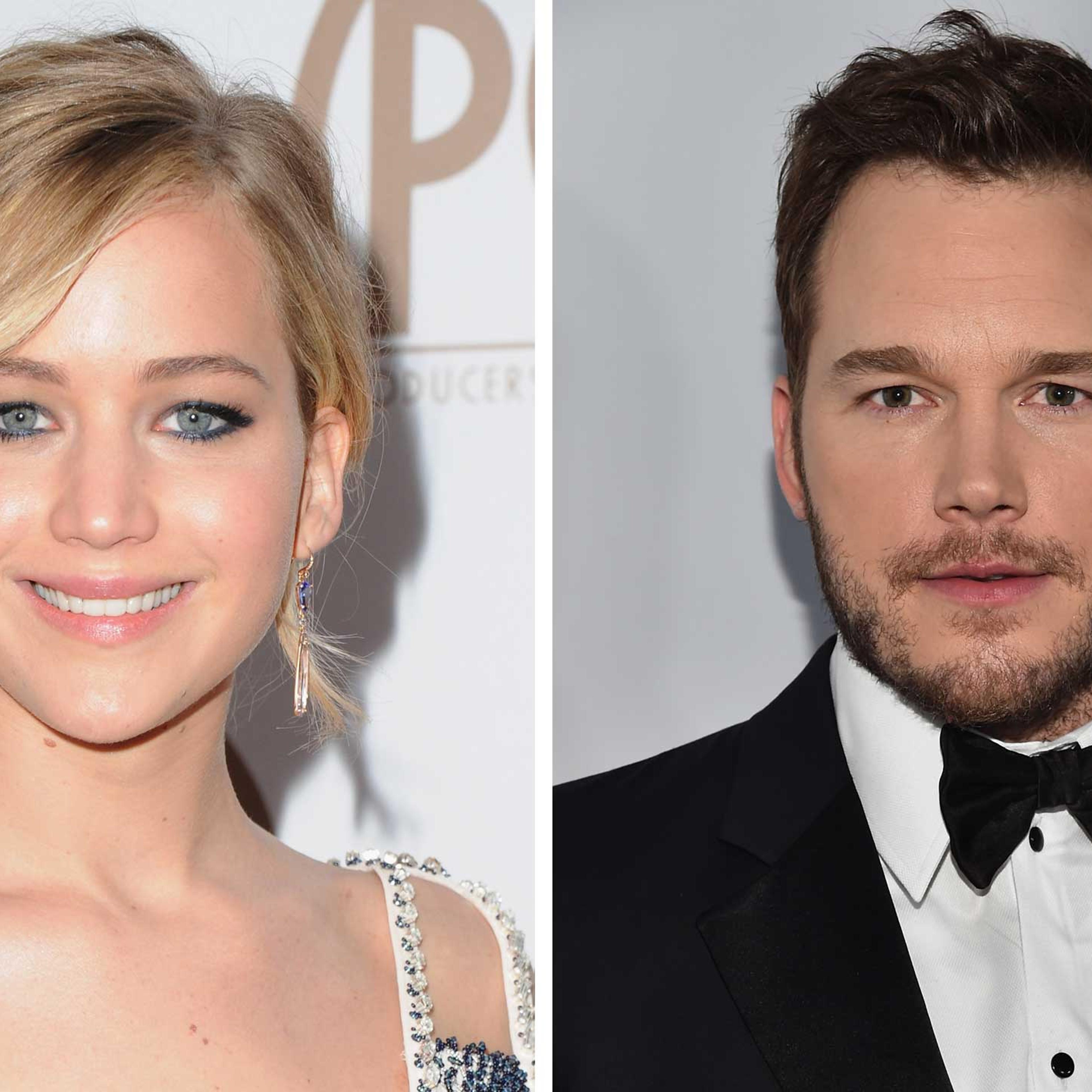 Jennifer Lawrence and Chris Pratt