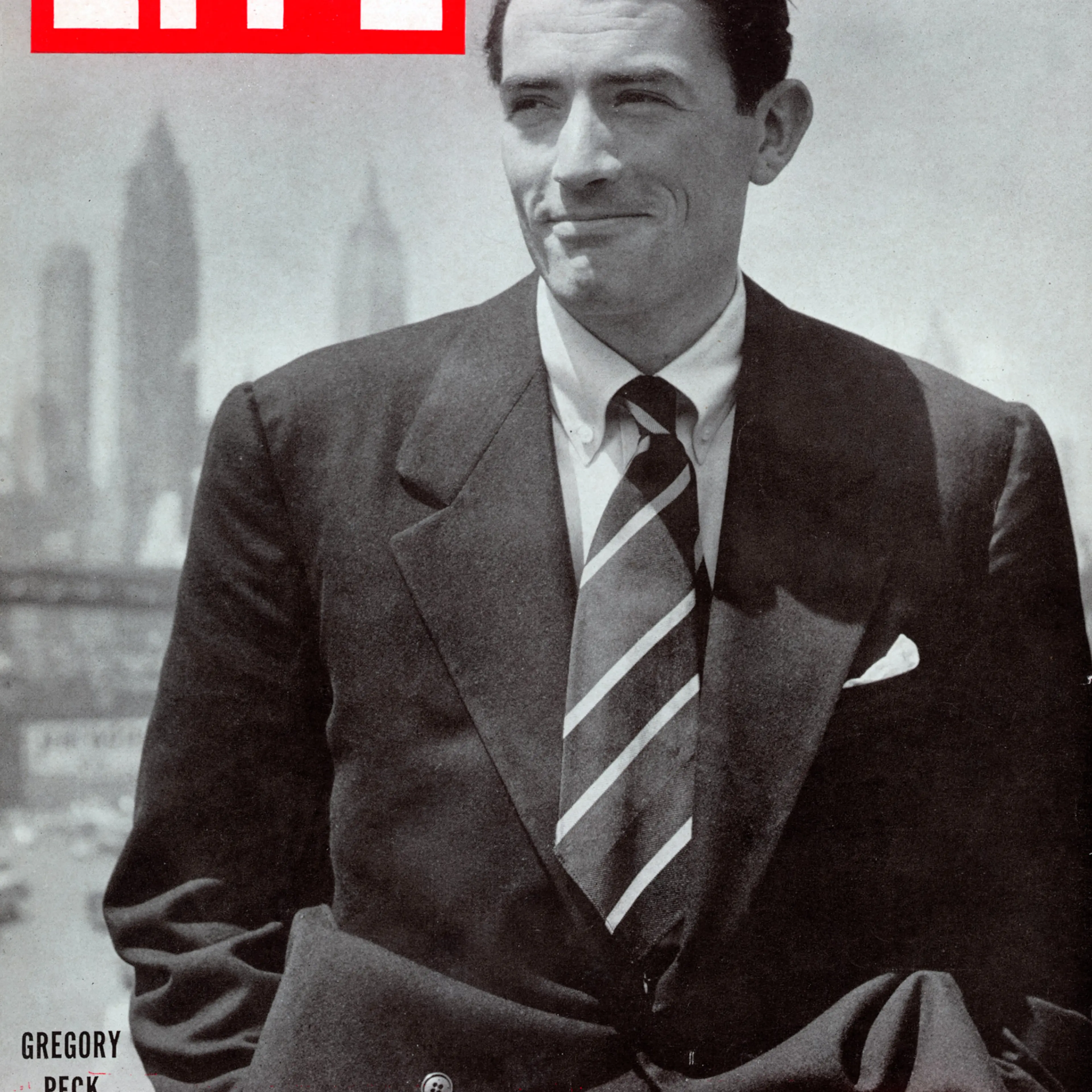 December 1, 1947 cover of LIFE magazine with Gregory Peck.