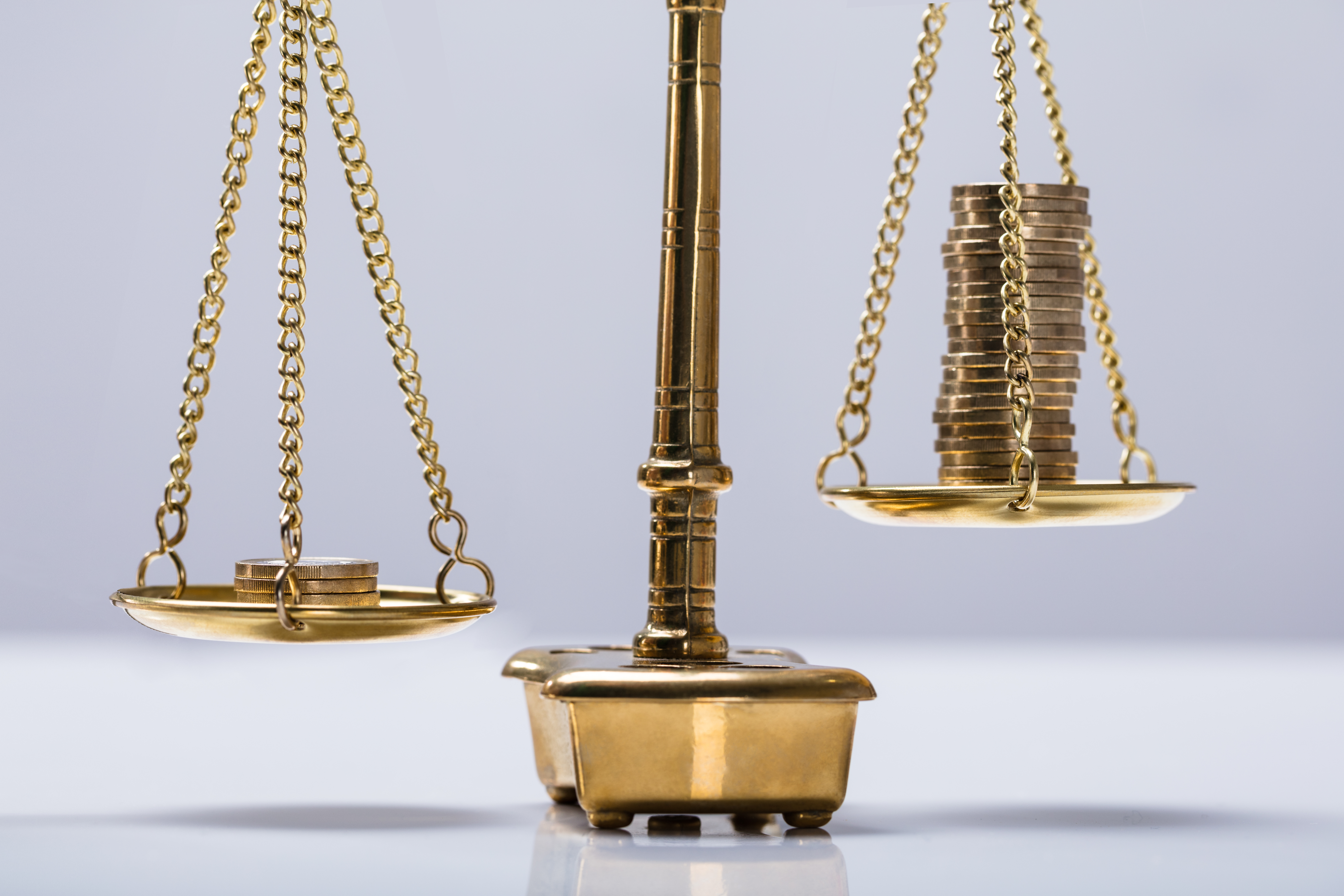 Balancing coins on a scale
