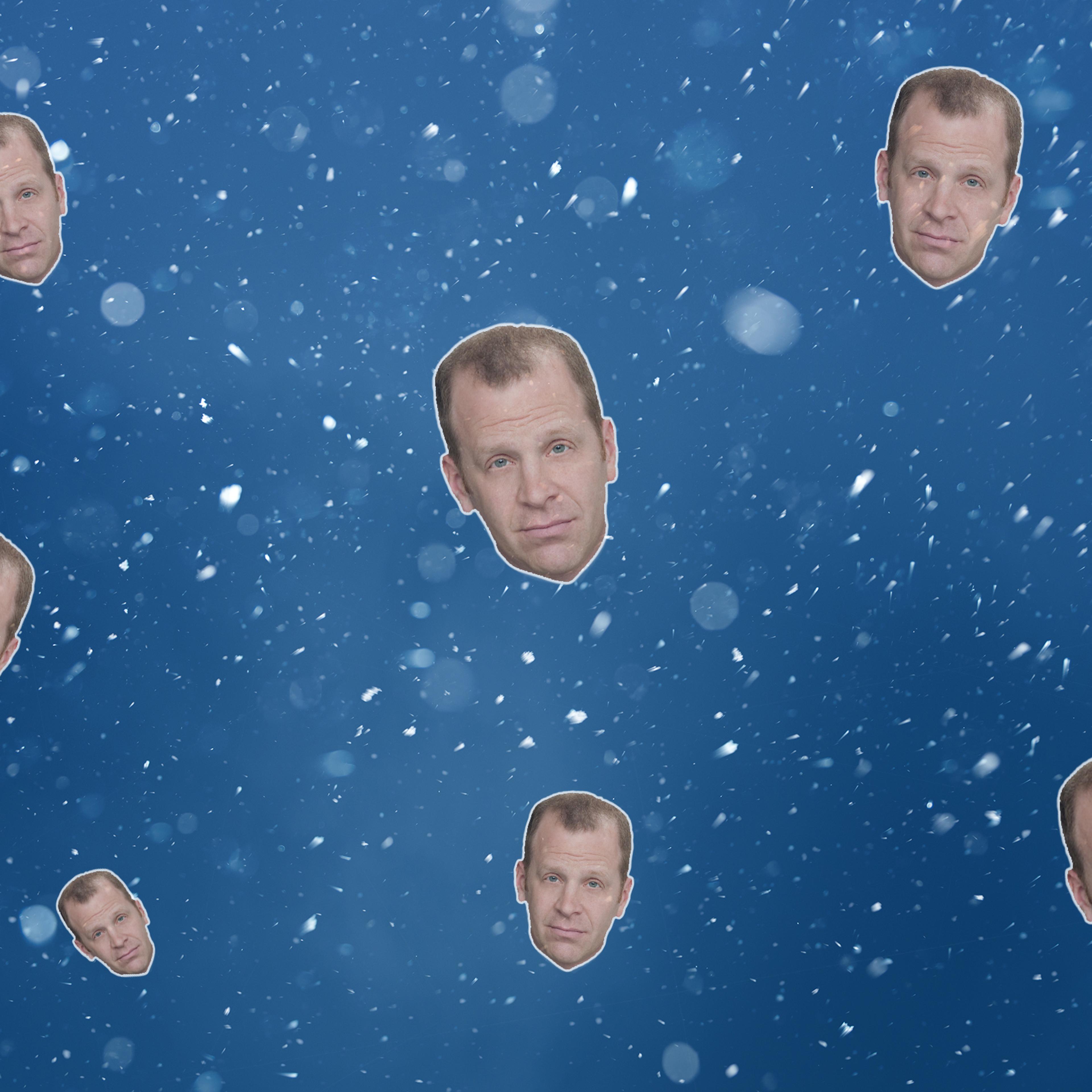 Toby from the Office as snow