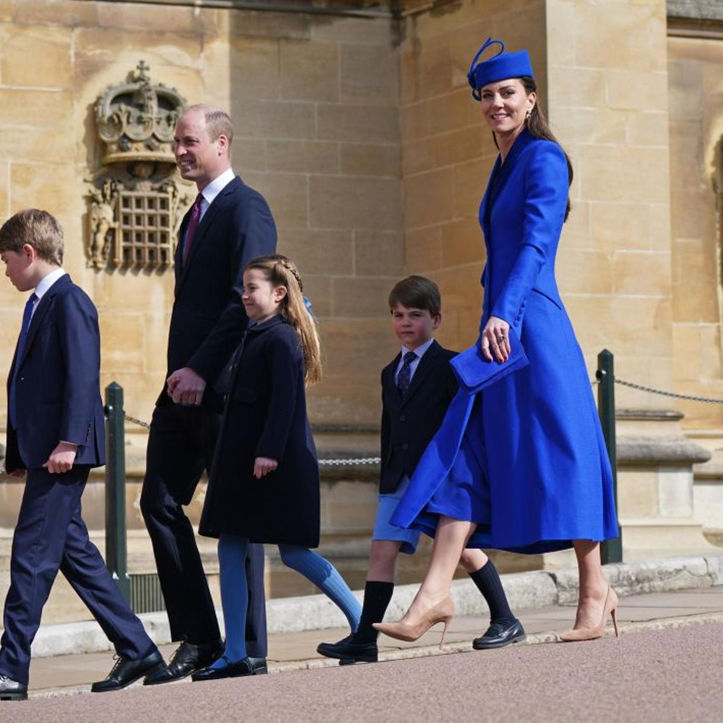 The British Royal Family Attend Easter Mattins Service