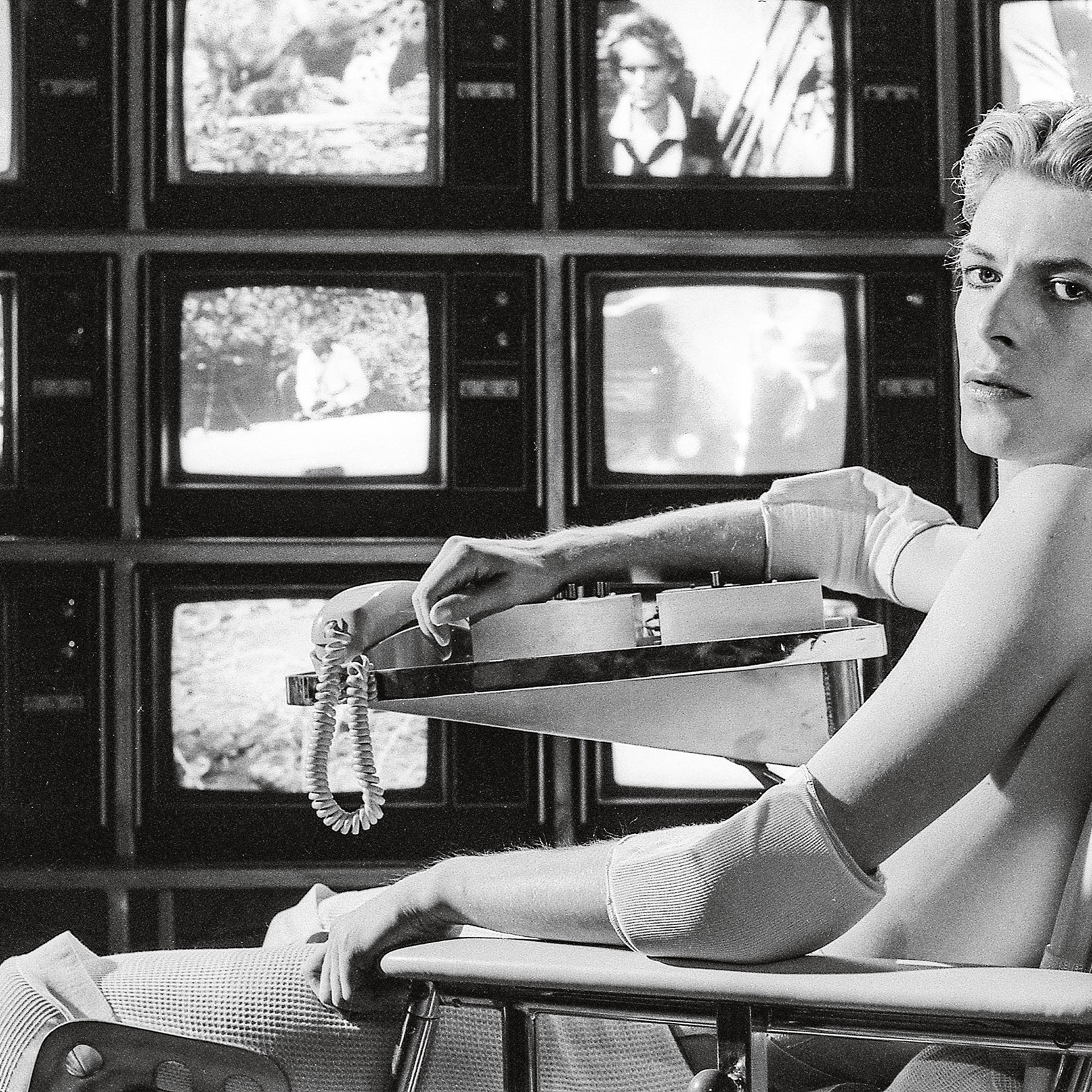 David Bowie behind the scenes on Nic Roeg's film The Man Who Fell To Earth.