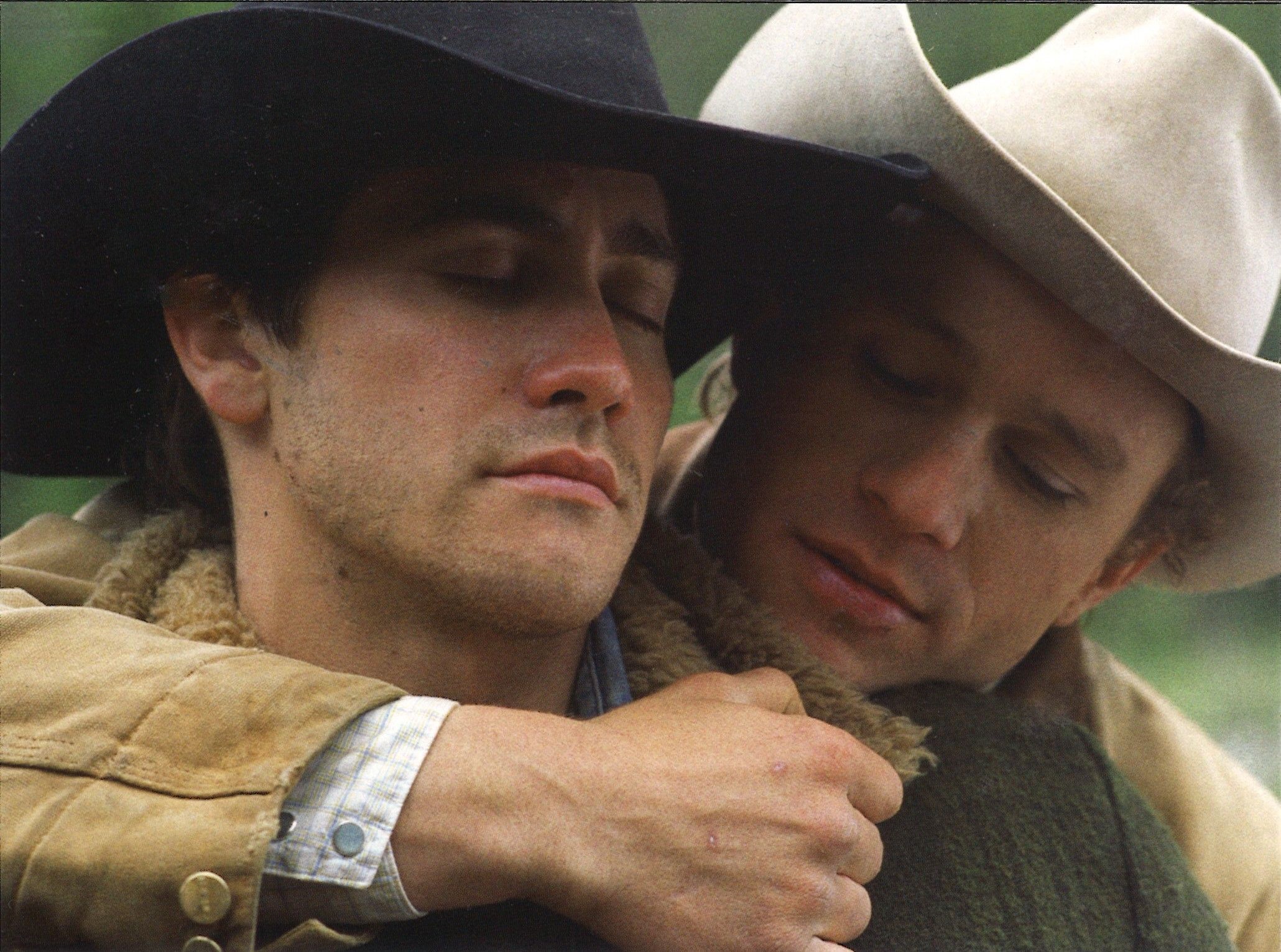 Jake Gyllenhaal and Heath Ledger in <i>Brokeback Mountain</i>