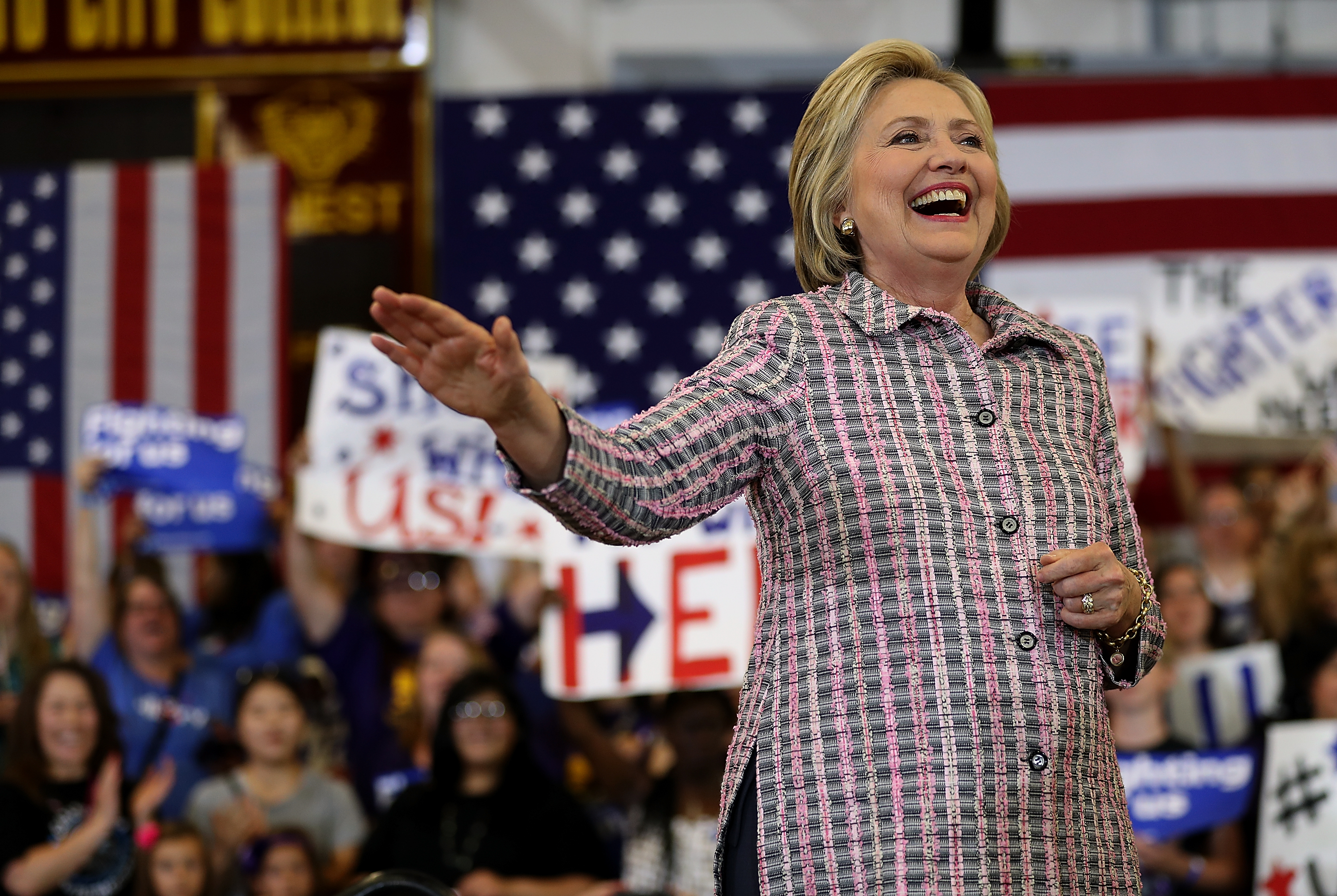 Hillary Clinton Campaigns In California's Bay Area Ahead Of State Primary