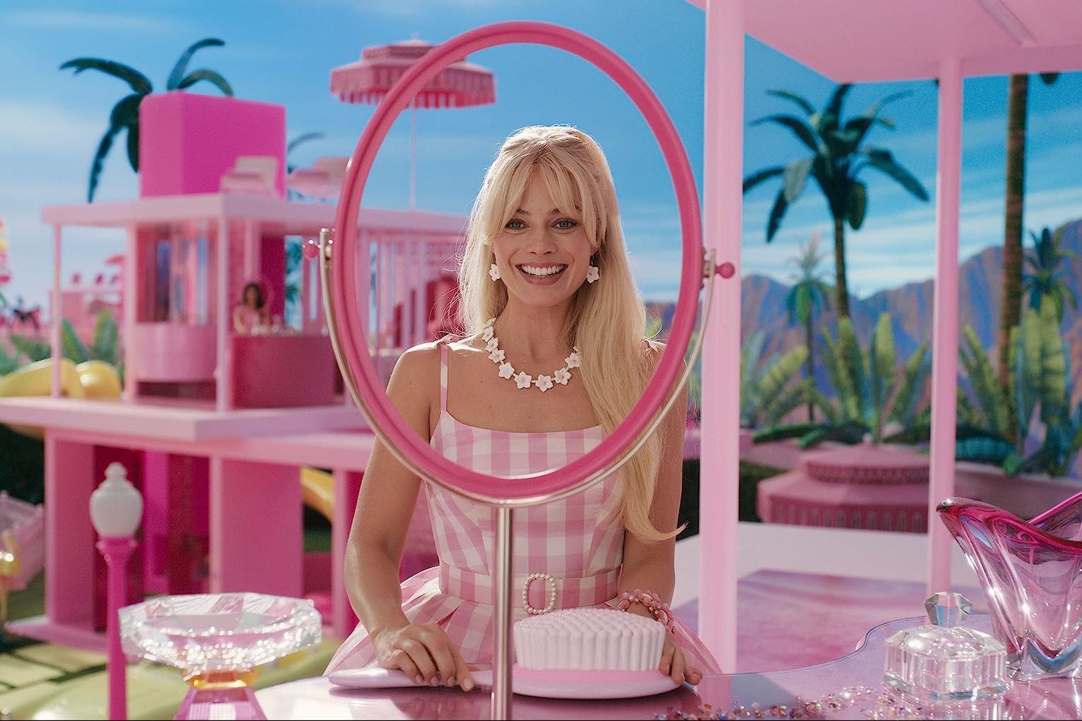 Actress Margot Robbie as Barbie.