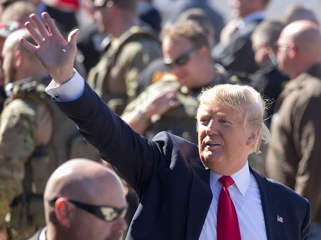 Donald Trump Holds Campaign Rally In Bentonville, Arkansas