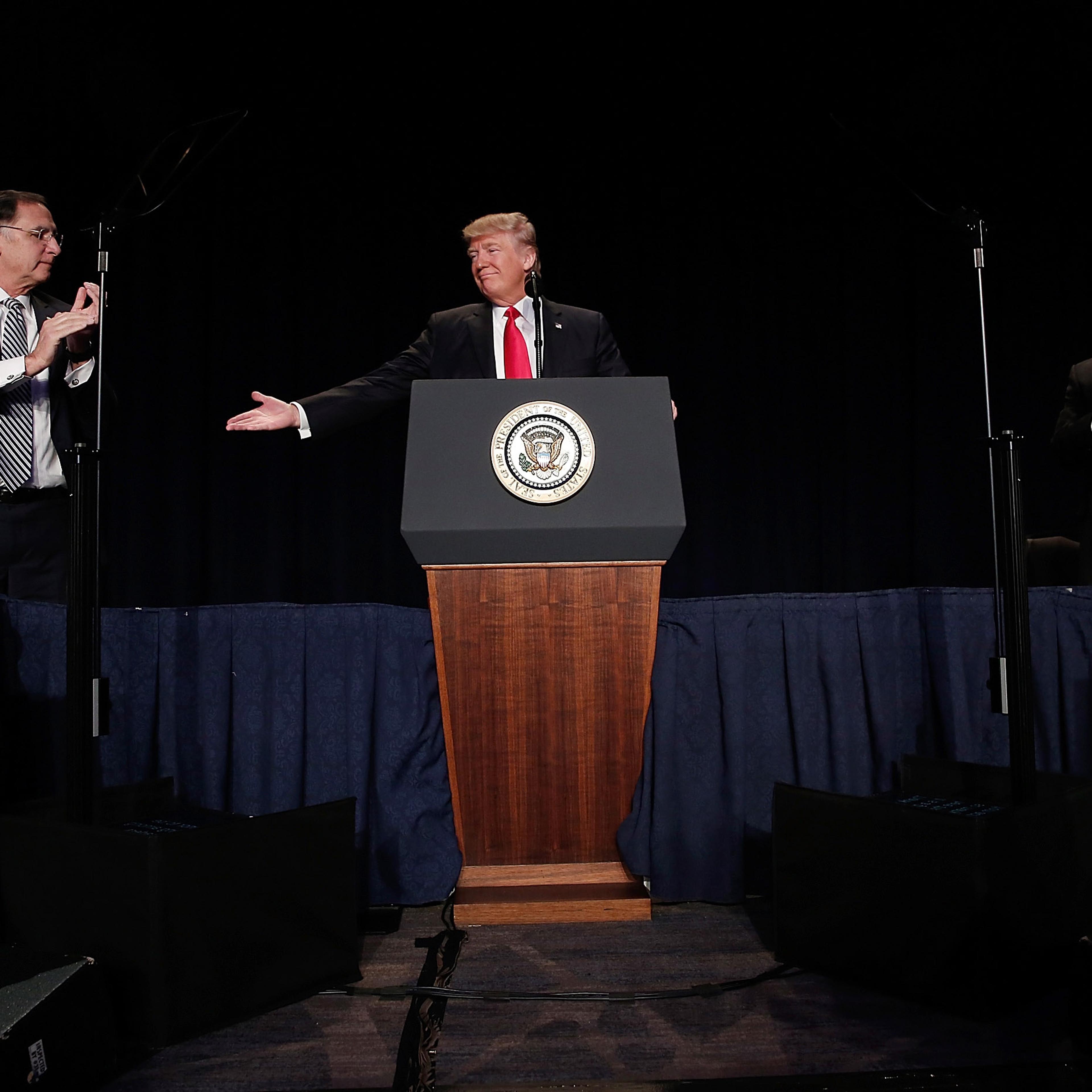 trump national prayer breakfast the apprentice