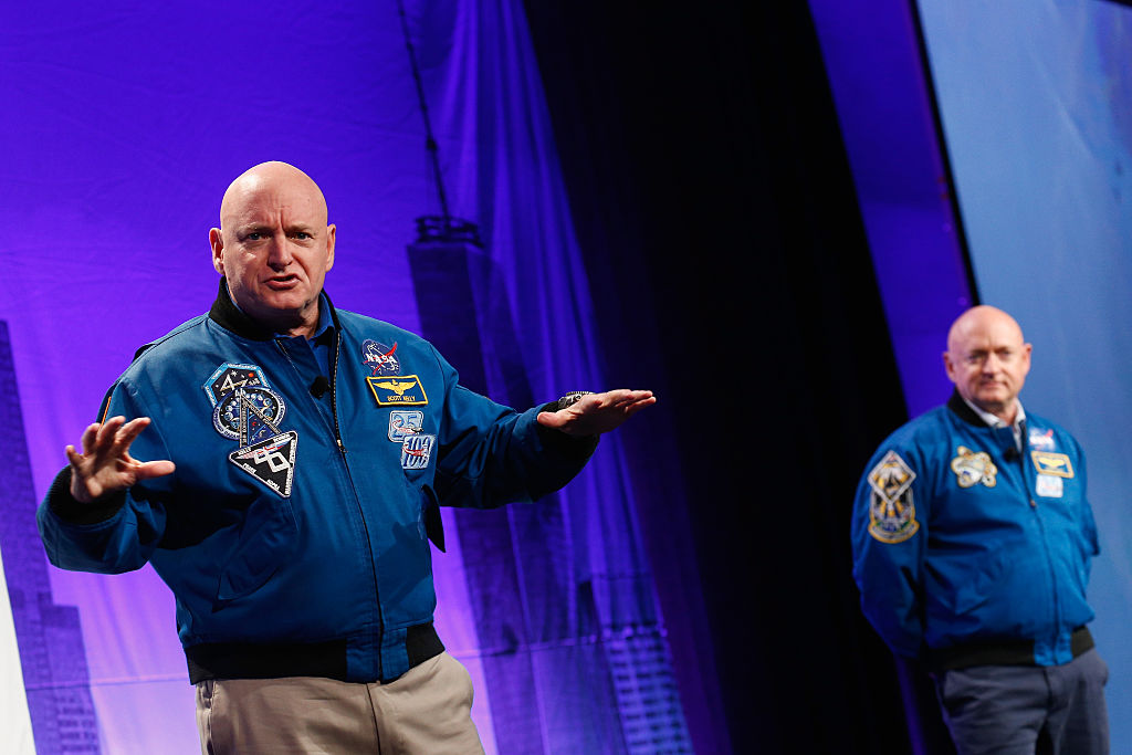 Scott Kelly and Mark Kelly are pictured here on Nov. 2, 2016 in New York City.