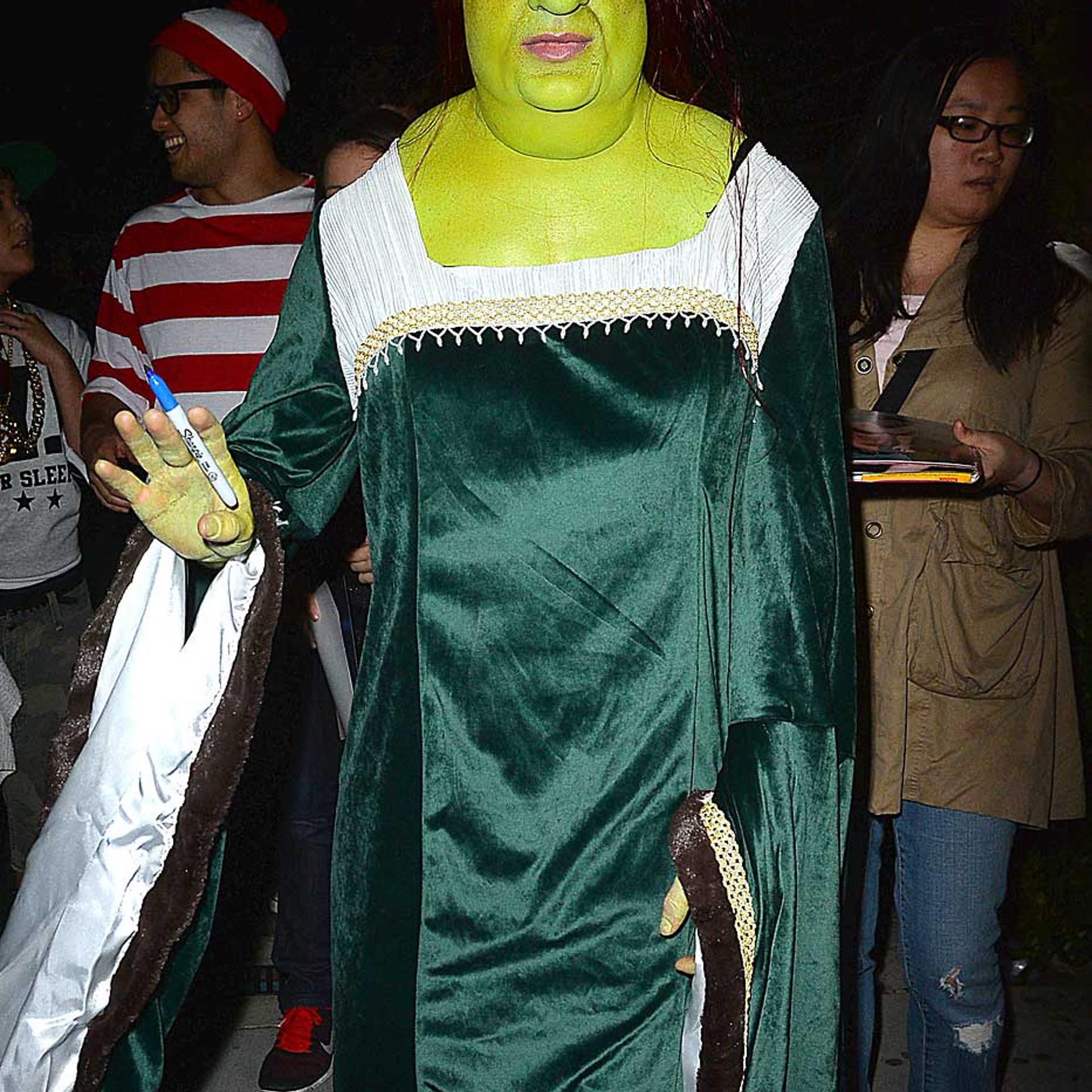 Colton Haynes Dresses as Shrek For Halloween