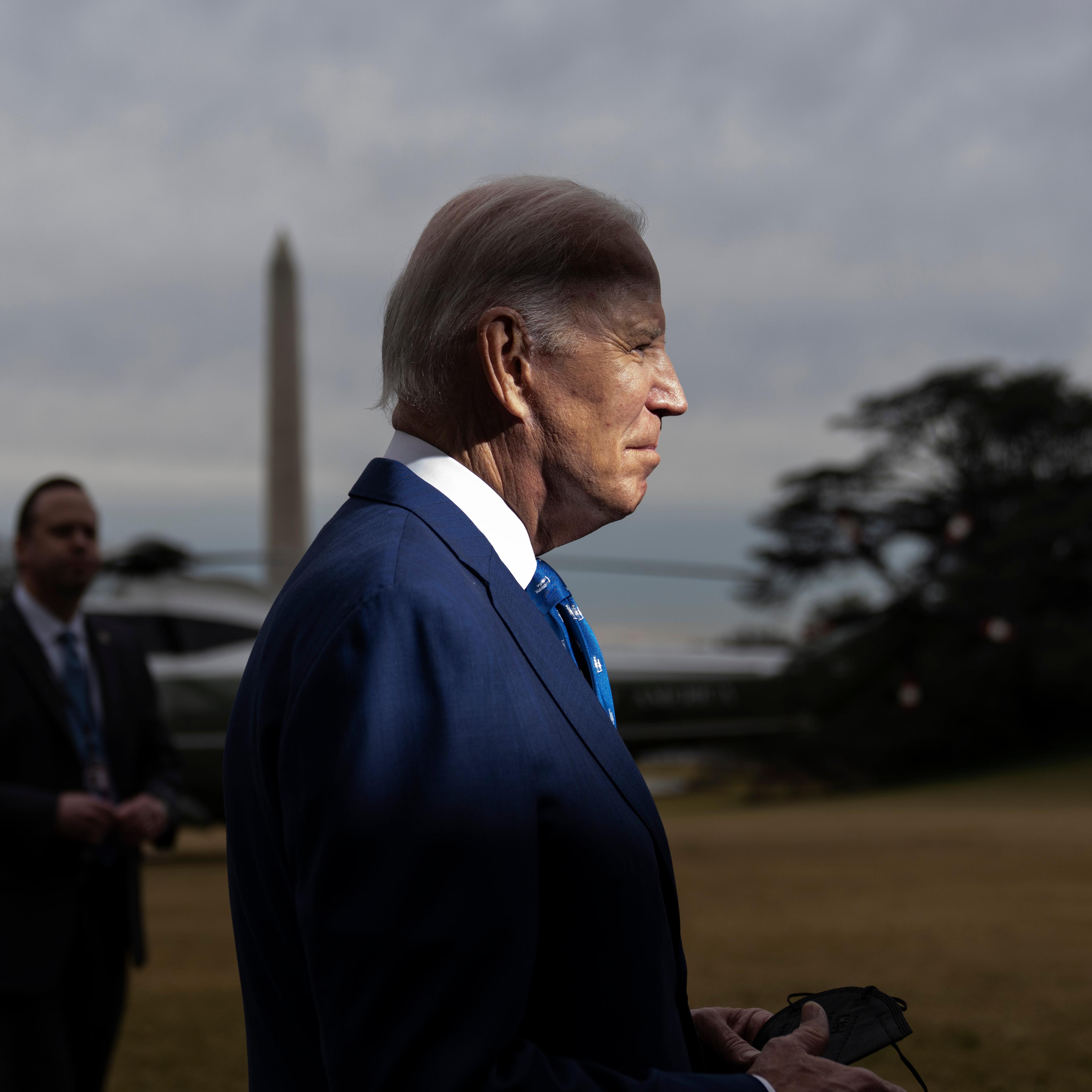 President Biden Departs The White House For Kentucky