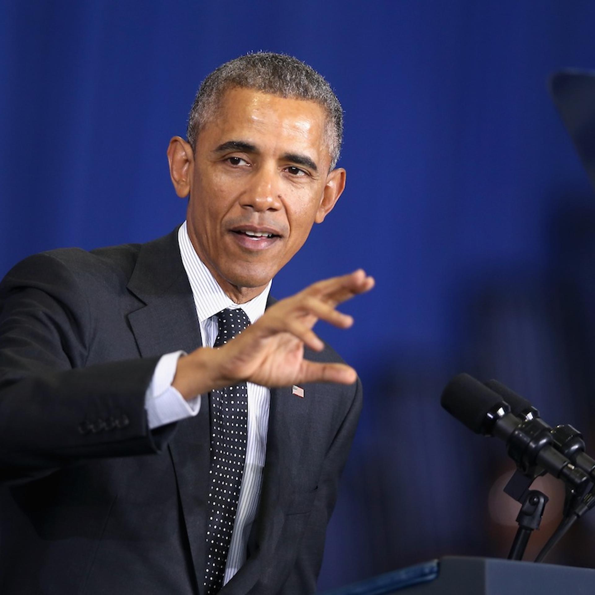 President Obama Speaks At Chicago's Gwendolyn Brooks College Preparatory Academy