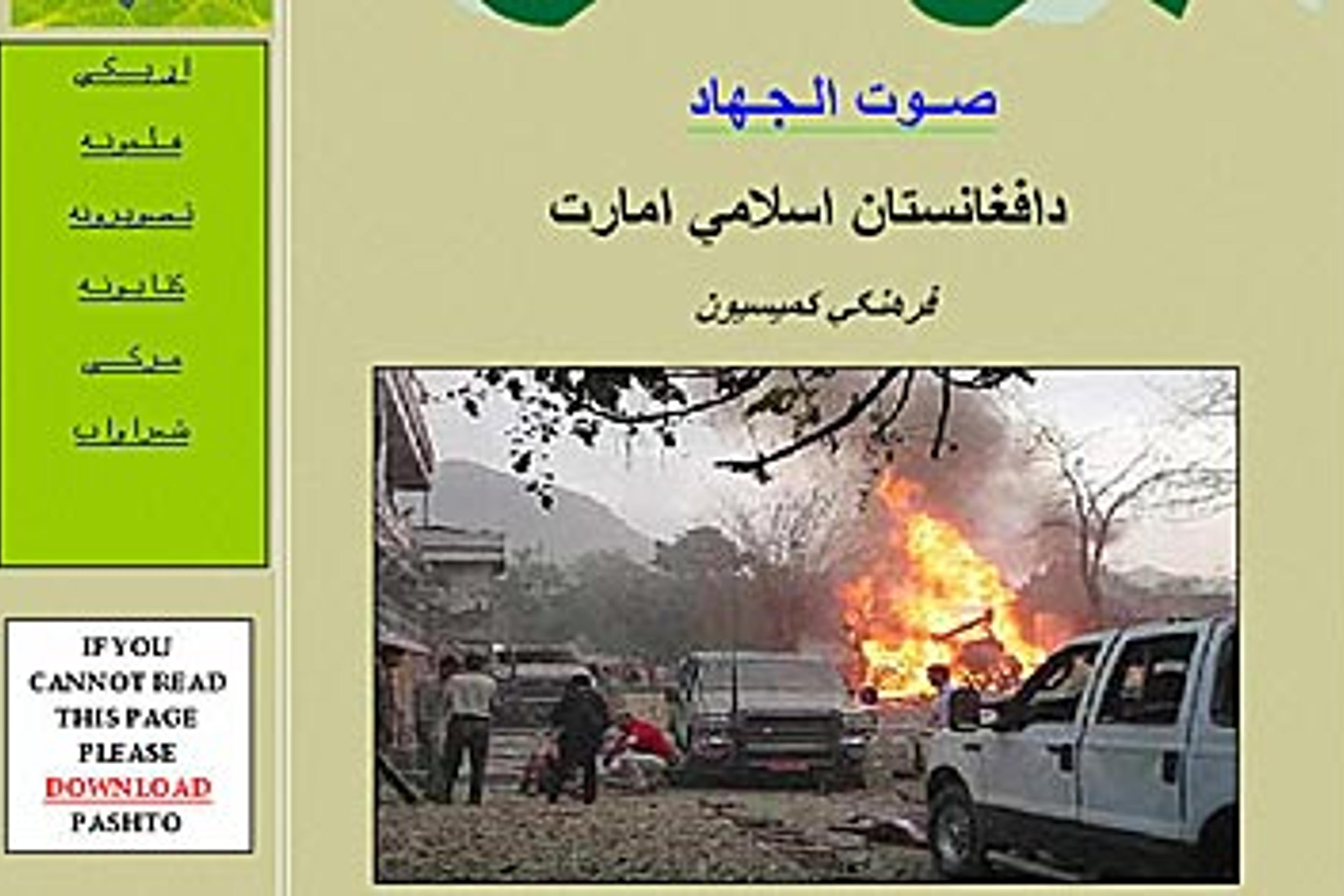 A website belonging to a group sympathetic to the Taliban boasts of shooting down a U.S. Special Forces Chinook helicopter