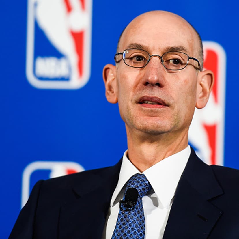NBA Commissioner Adam Silver during a press conference in New York City on April 13, 2015.